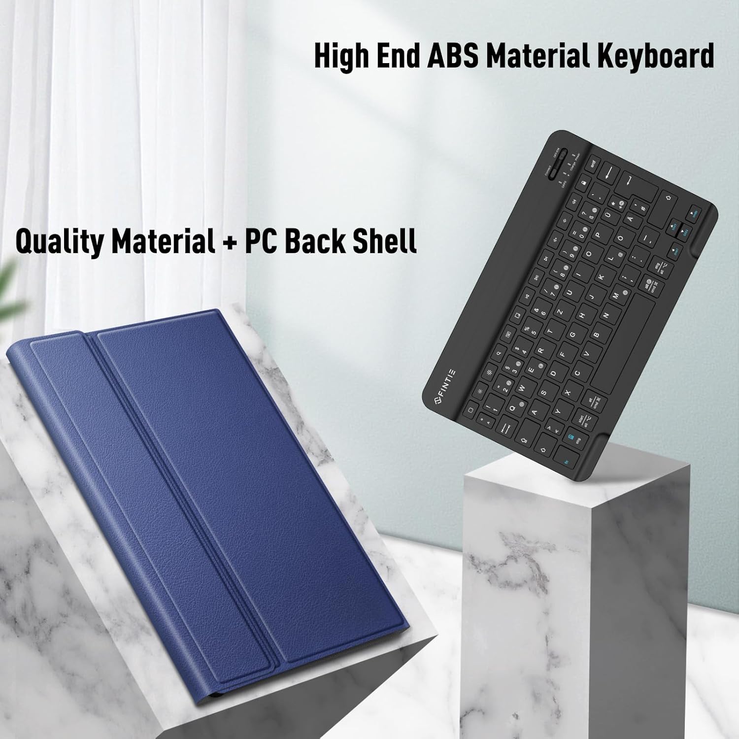 Thumbnail 3 de FINTIE Tastaturhülle für Samsung Galaxy Tab A11 Plus 11" 2025 / Tab A9 Plus 11" 2023 – Abnehmbare Bluetooth-Tastatur, Dunkelblau