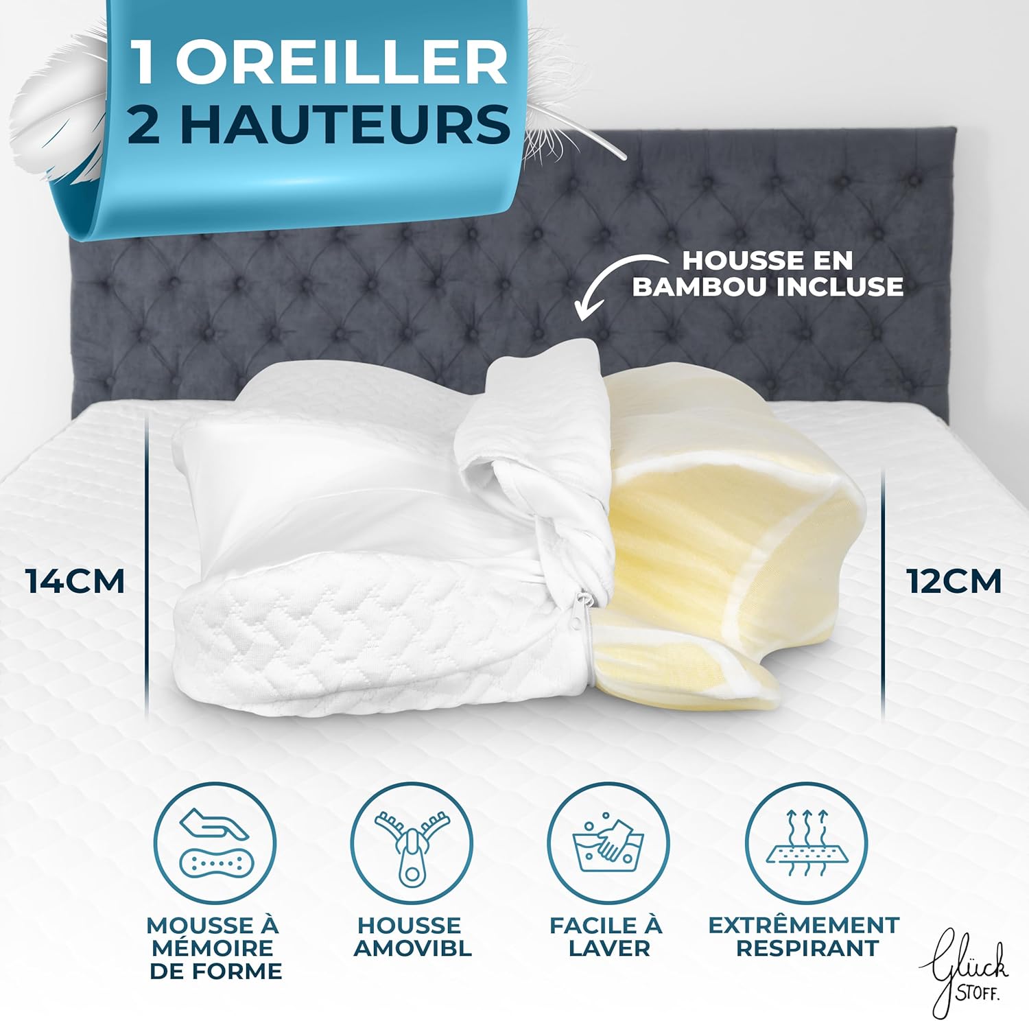 Detalle 2 de Glückstoff Oreiller Ergonomique Cervical