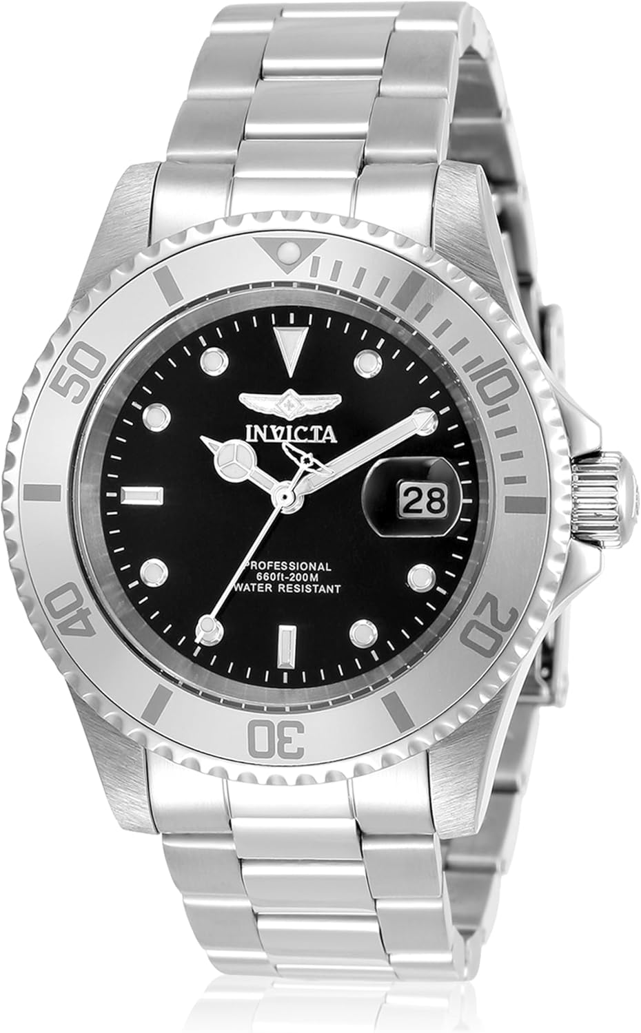 Detalle de Invicta Pro Diver 34022 da uomo, cassa in acciaio 40 mm e movimento al quarzo