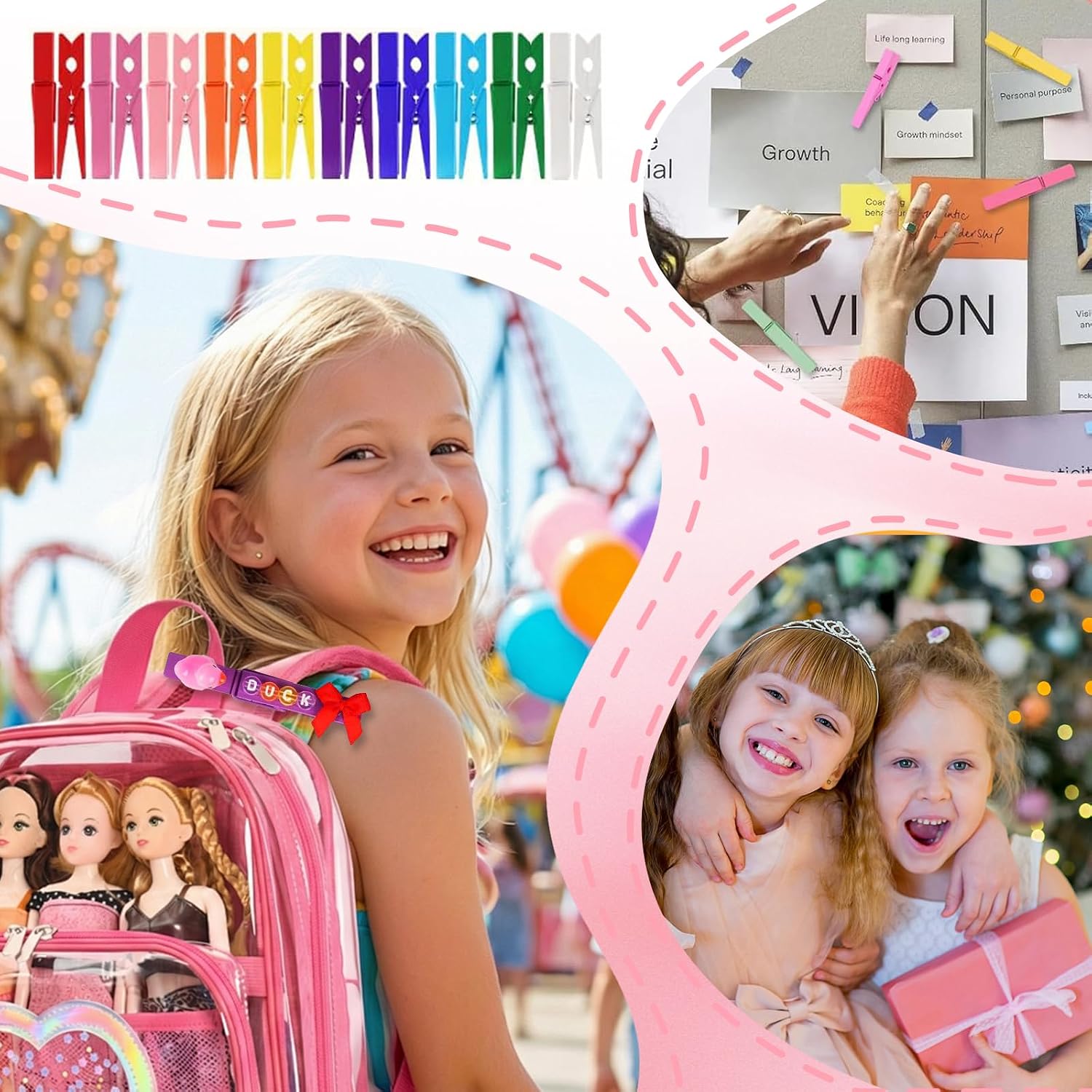 Thumbnail 3 de Cheer Pins craft kit with wooden clips