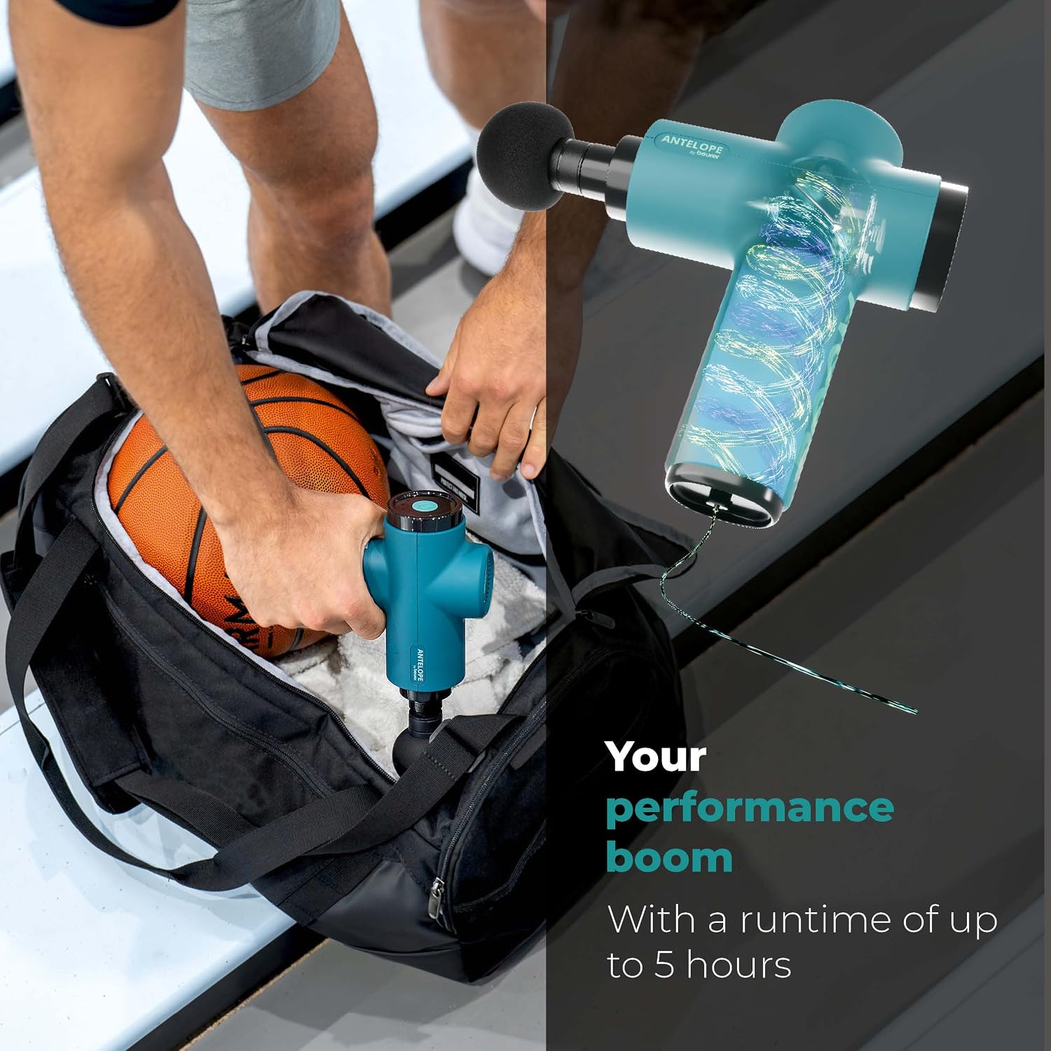 Detalle de Beurer Antelope BOOM Massage Gun: Compact Power for Targeted Recovery