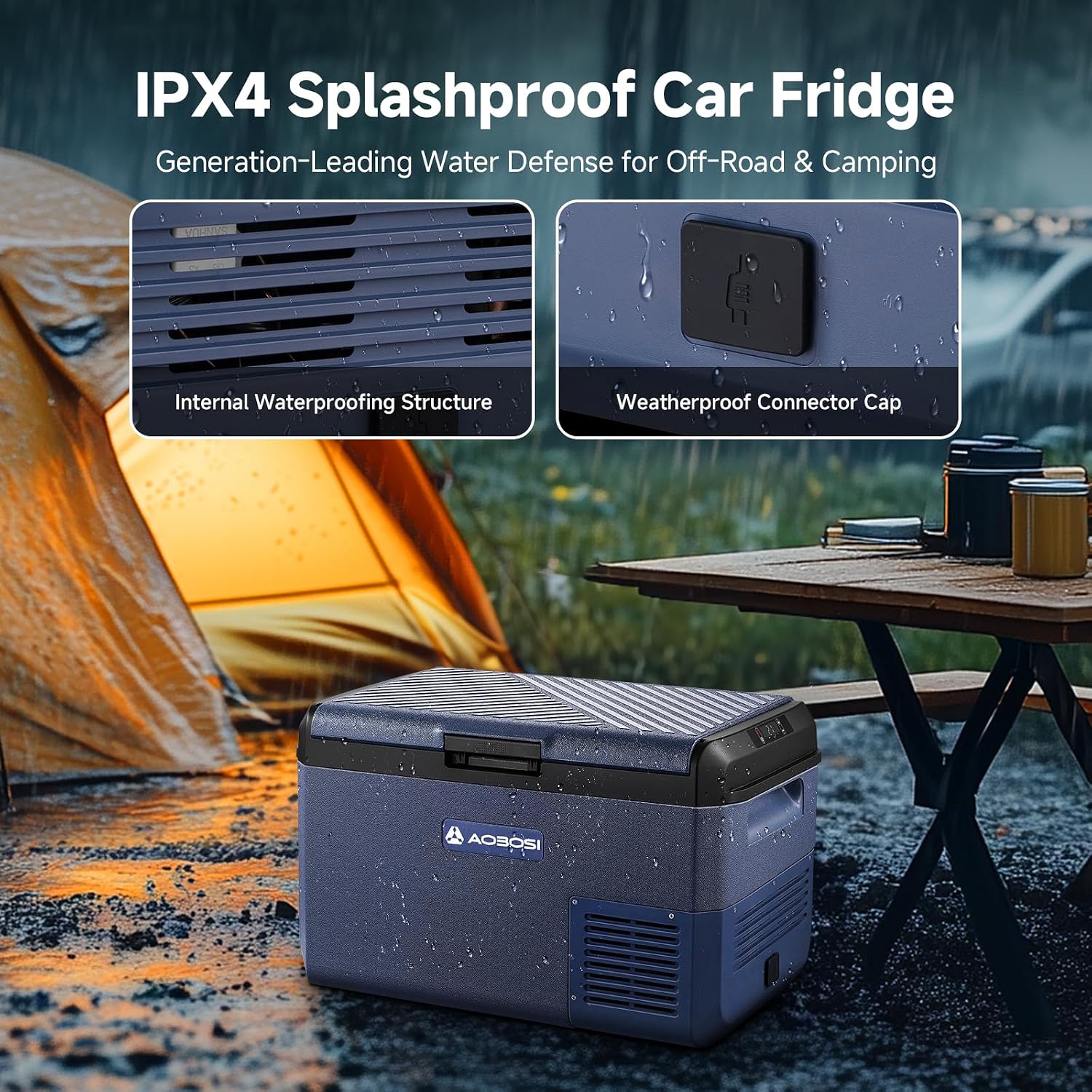 Detalle 2 de AAOBOSI Car Fridge 40L portable fridge