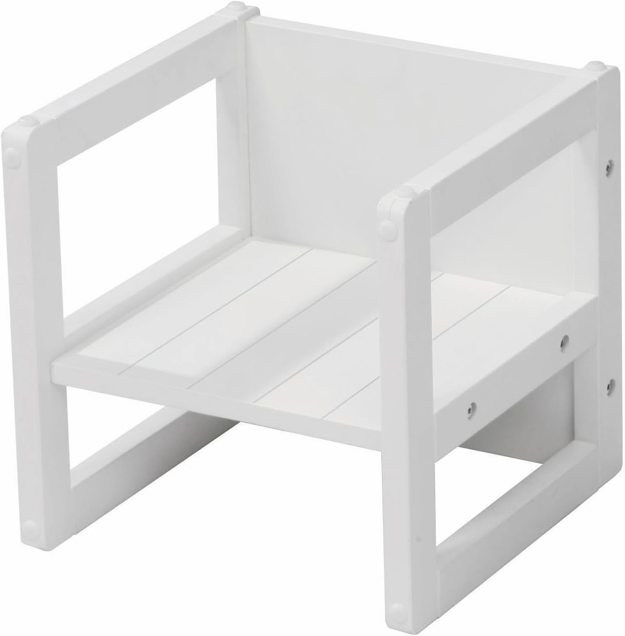 Detalle de Roba Chaise Enfant Blanche et Réversible sur 3 Hauteurs d'Assise – 30 x 30 cm, jusqu'à 60 kg
