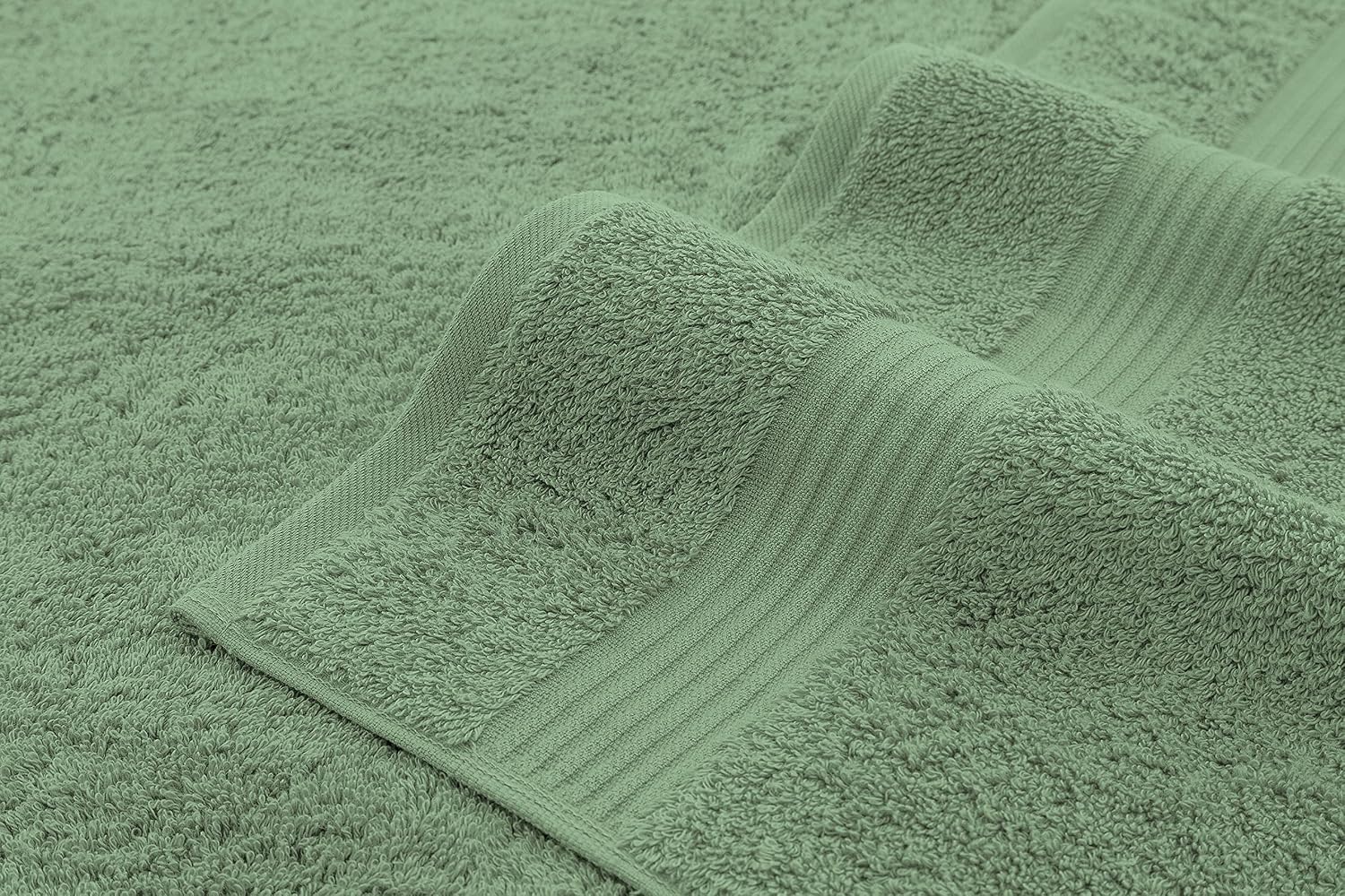 Thumbnail 4 de American Veteran Towel Set 6 — 100% Cotton Turkish, Sage Green