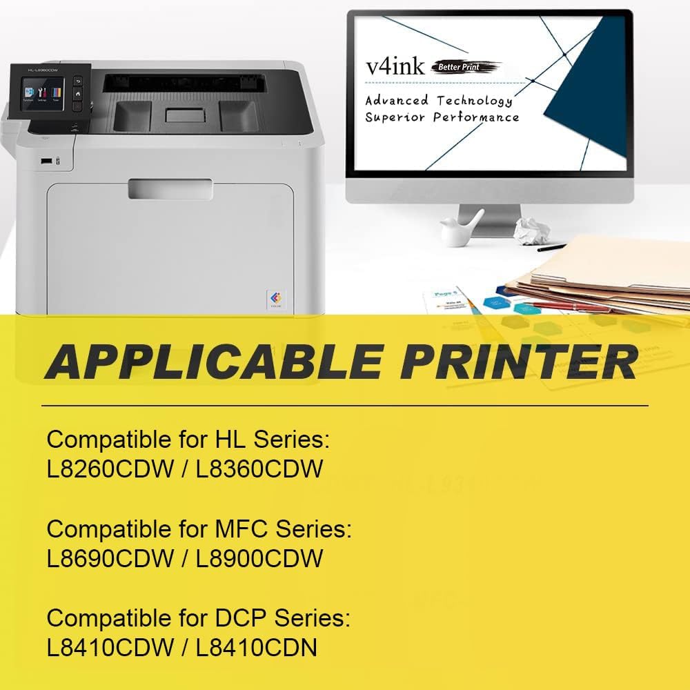 Thumbnail 1 de V4ink TN423 Toner Cartridge 4-Pack