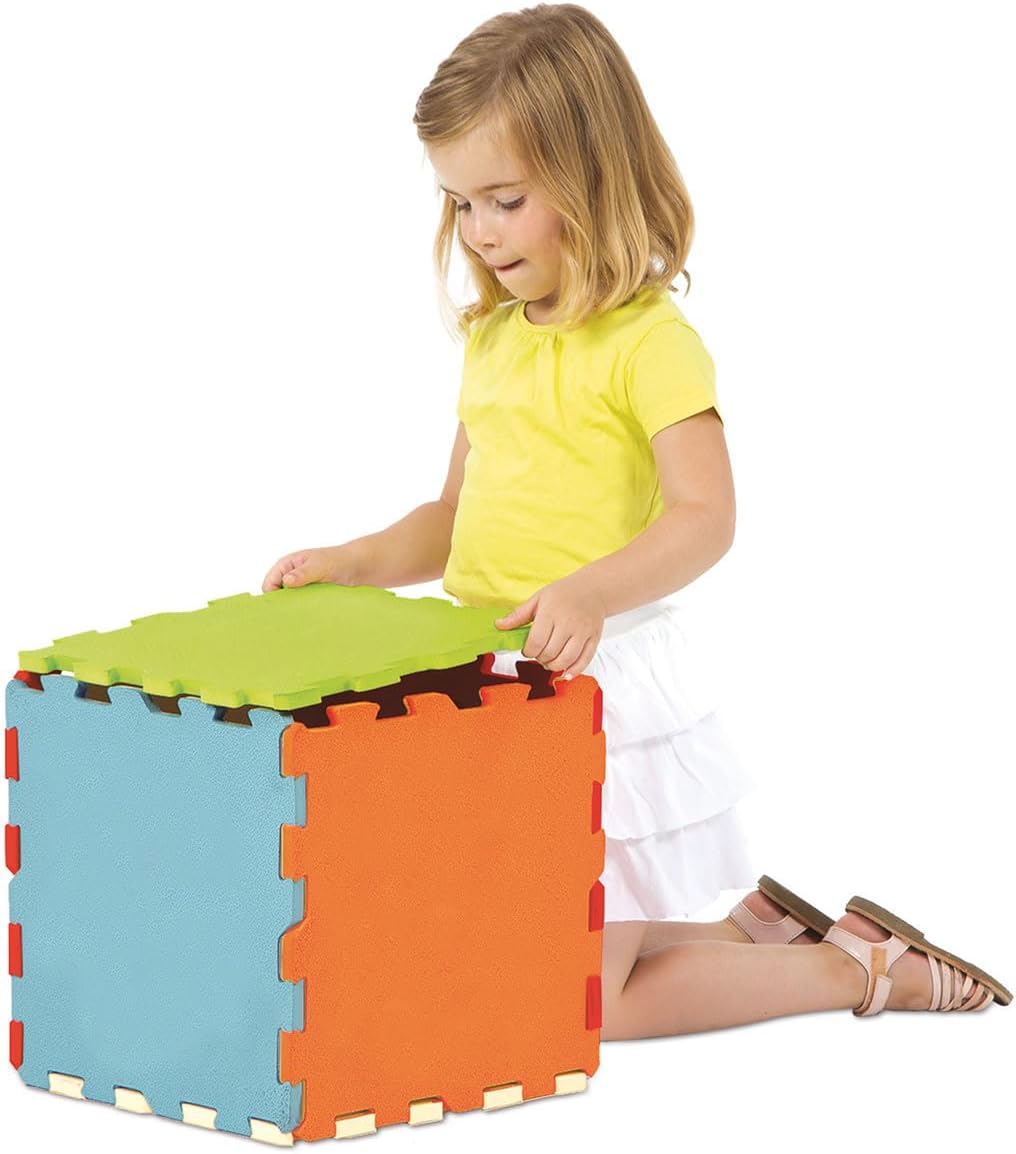 Thumbnail 2 de Ludi 10004 Tapis de Sol Épais pour l’Éveil de Bébé – Puzzle Géant, Couleur Unie