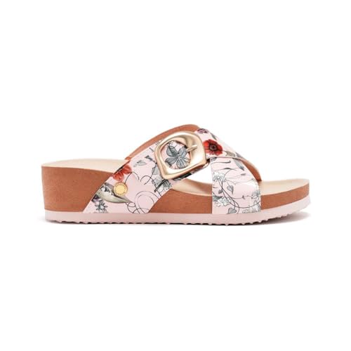 Detalle 2 de GIOSEPPO Uxbridge sandalias cuña Flores 1 talla