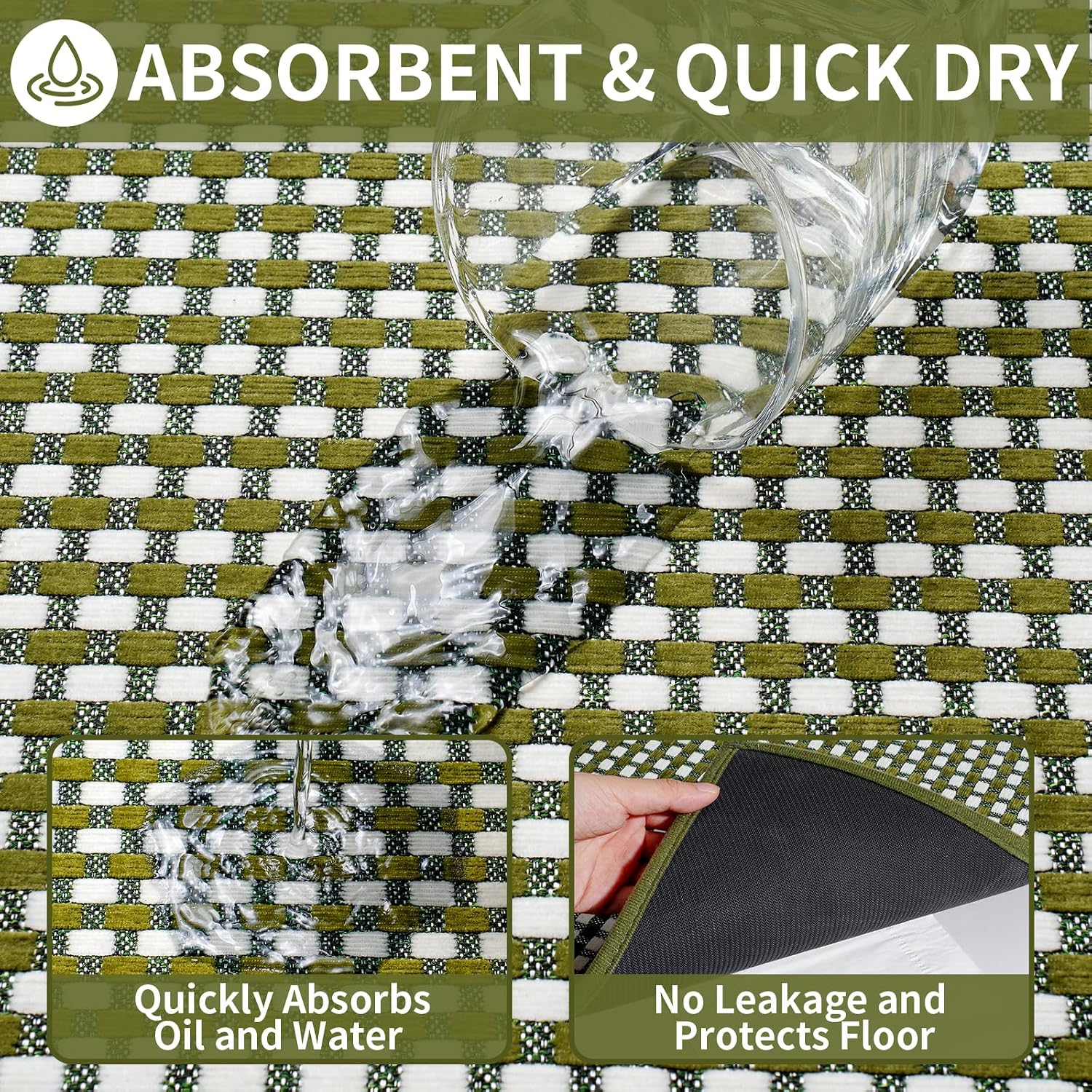 Thumbnail 4 de YDKGL 17"x28" absorbent kitchen mat 🧽
