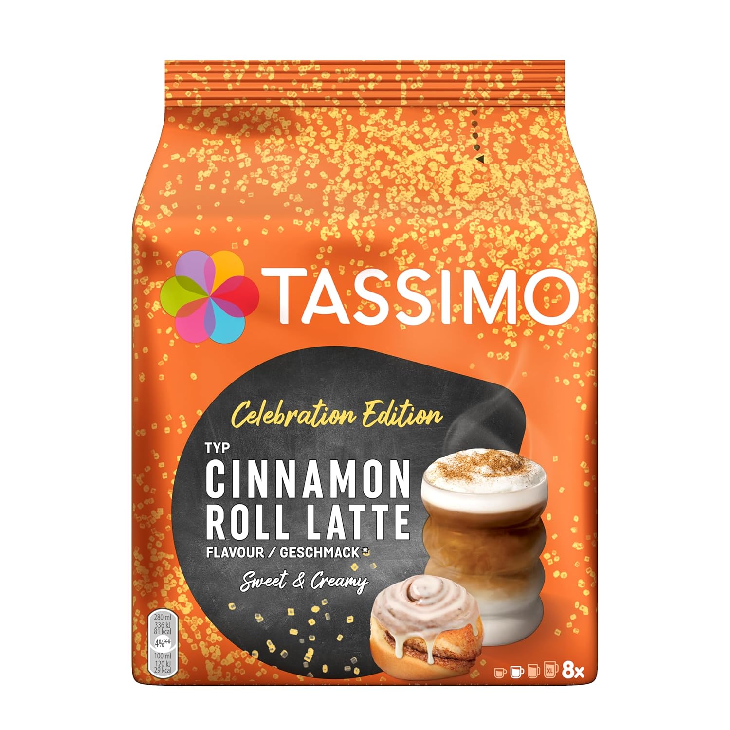 Thumbnail 2 de Tassimo Kapseln Limited Edition Cinnamon Roll Latte – 40 Kaffeekapseln (5 x 8 Pads)
