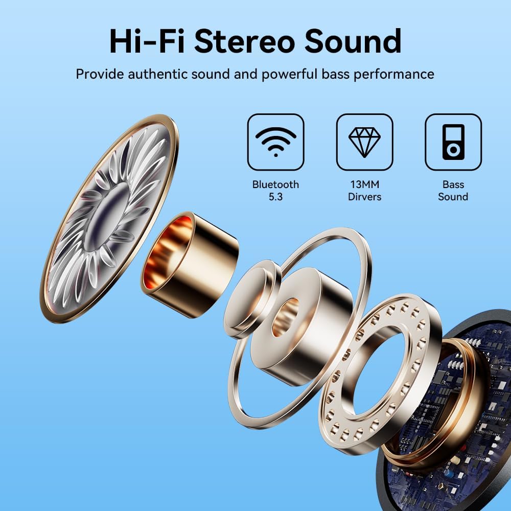 Thumbnail 5 de PWTEK Wireless Earbuds with Bluetooth 5.3
