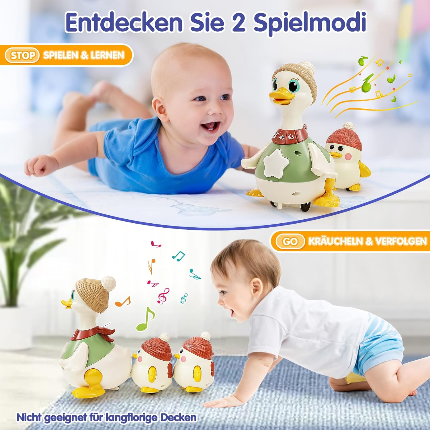 Thumbnail 1 de HOLA Baby Dancing Duck Spielzeug 6–12 Monate