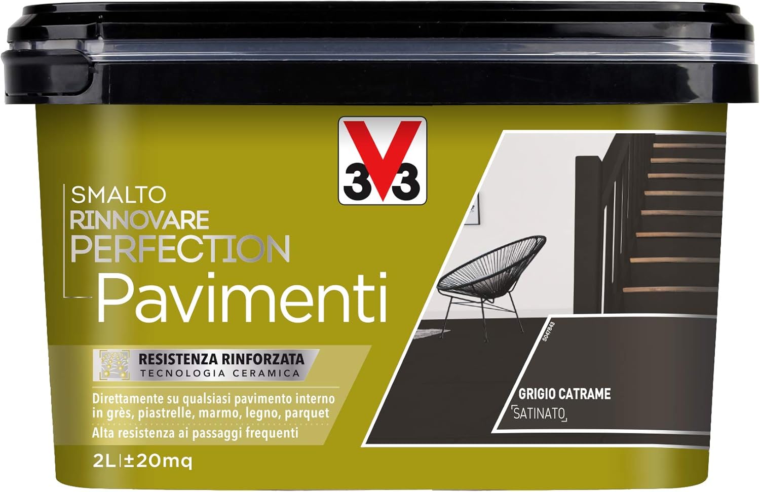 Thumbnail 6 de V33 Smalto Rinnovare Perfection Grigio 0,75 L