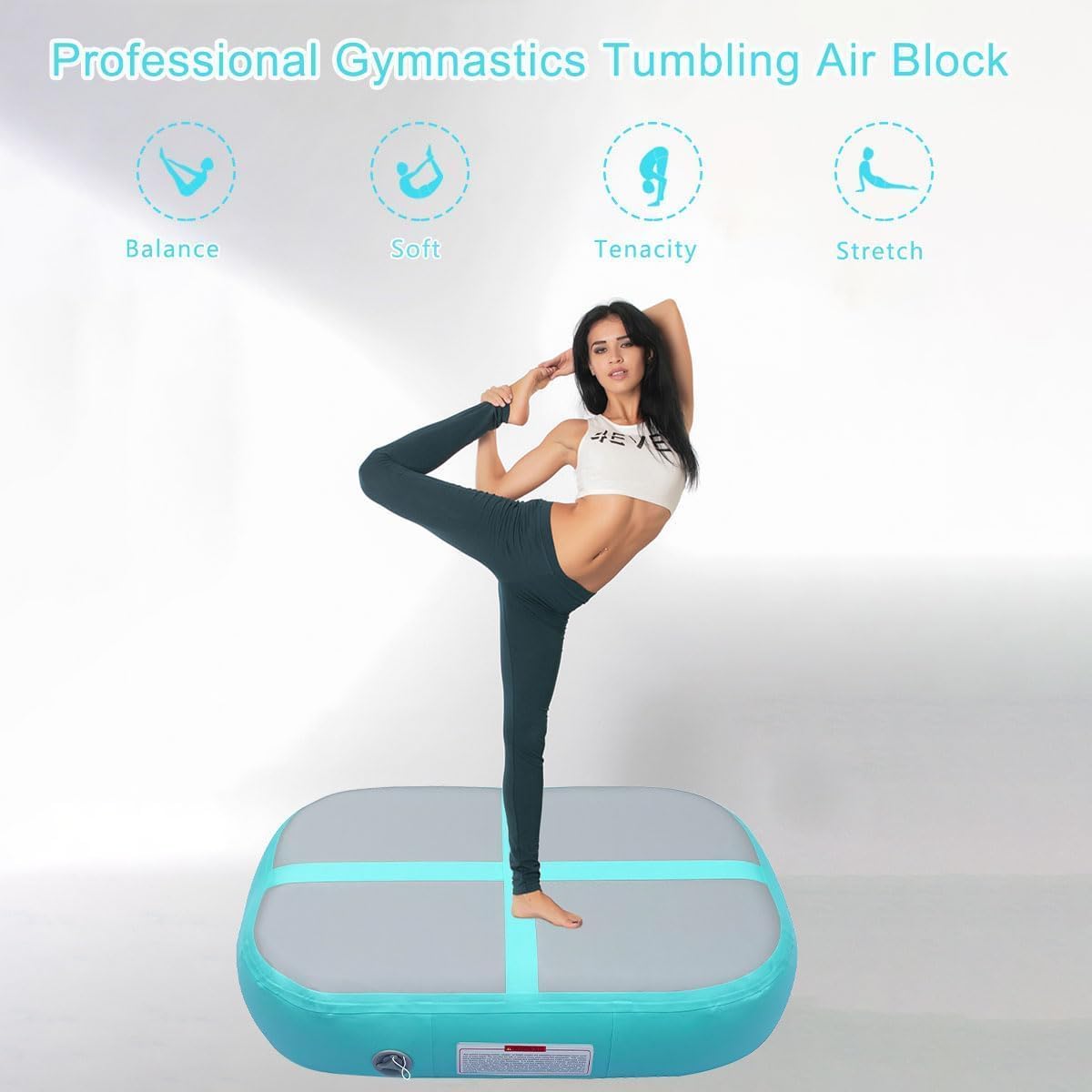 Detalle 2 de PPXIA AirBlock Aufblasbare Gymnastikmatte