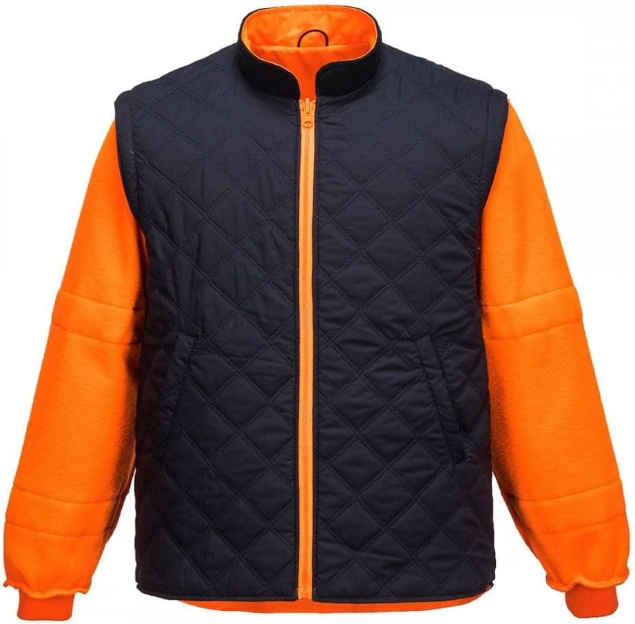 Detalle de Portwest RT27 Giacca Traffico 7 in 1 – Arancione XL: visibilità CE, versatilità e comfort