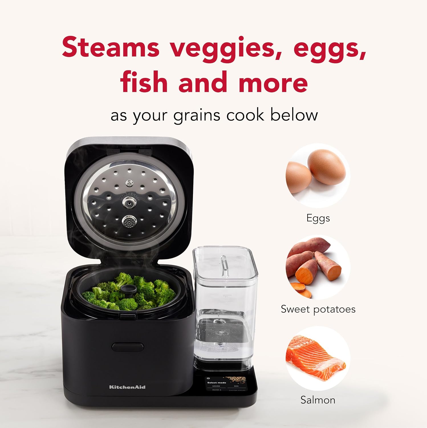 Detalle de KitchenAid Grain and Rice Cooker KGC3155BM