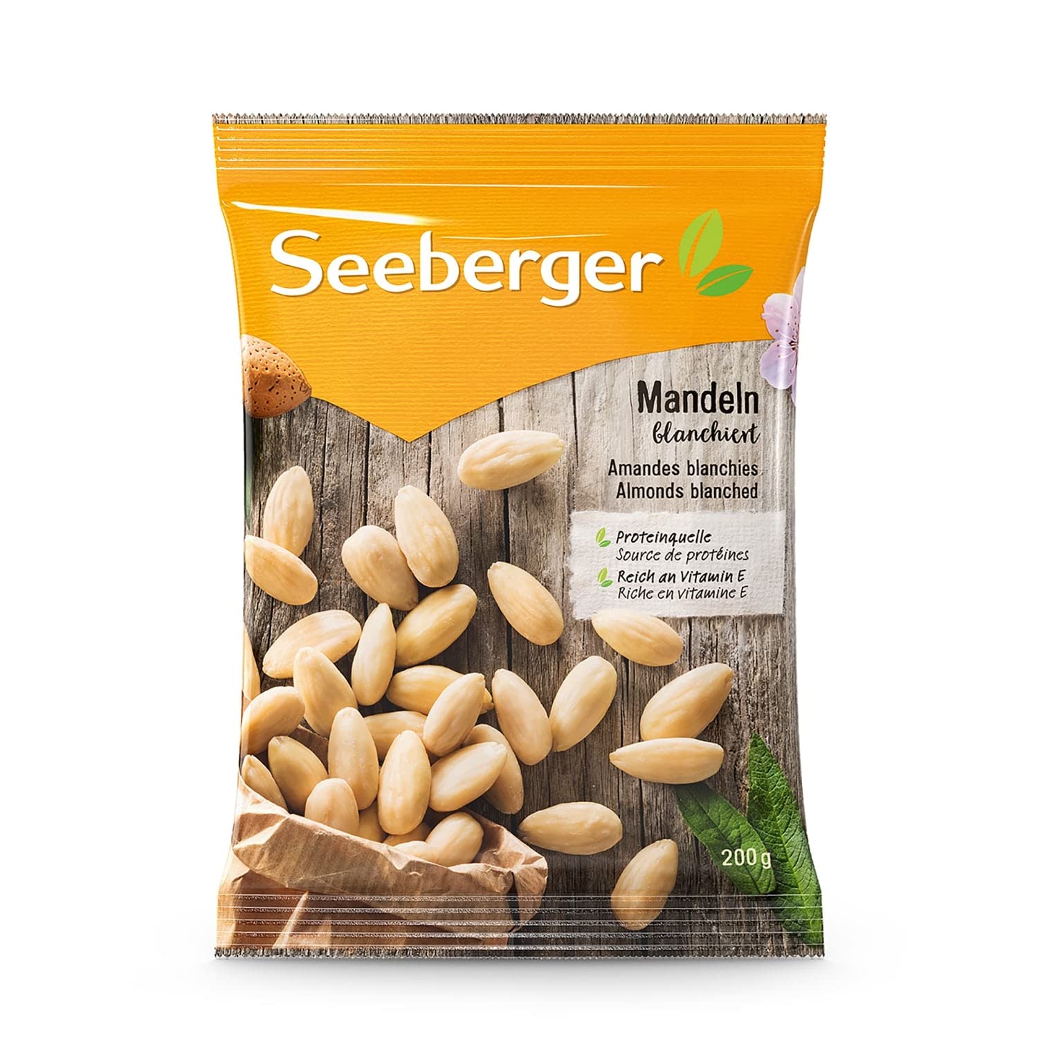 Thumbnail 2 de Seeberger blanchierte Mandeln, 12er Pack (12 x 200 g) – große Kerne ohne Haut, vegan