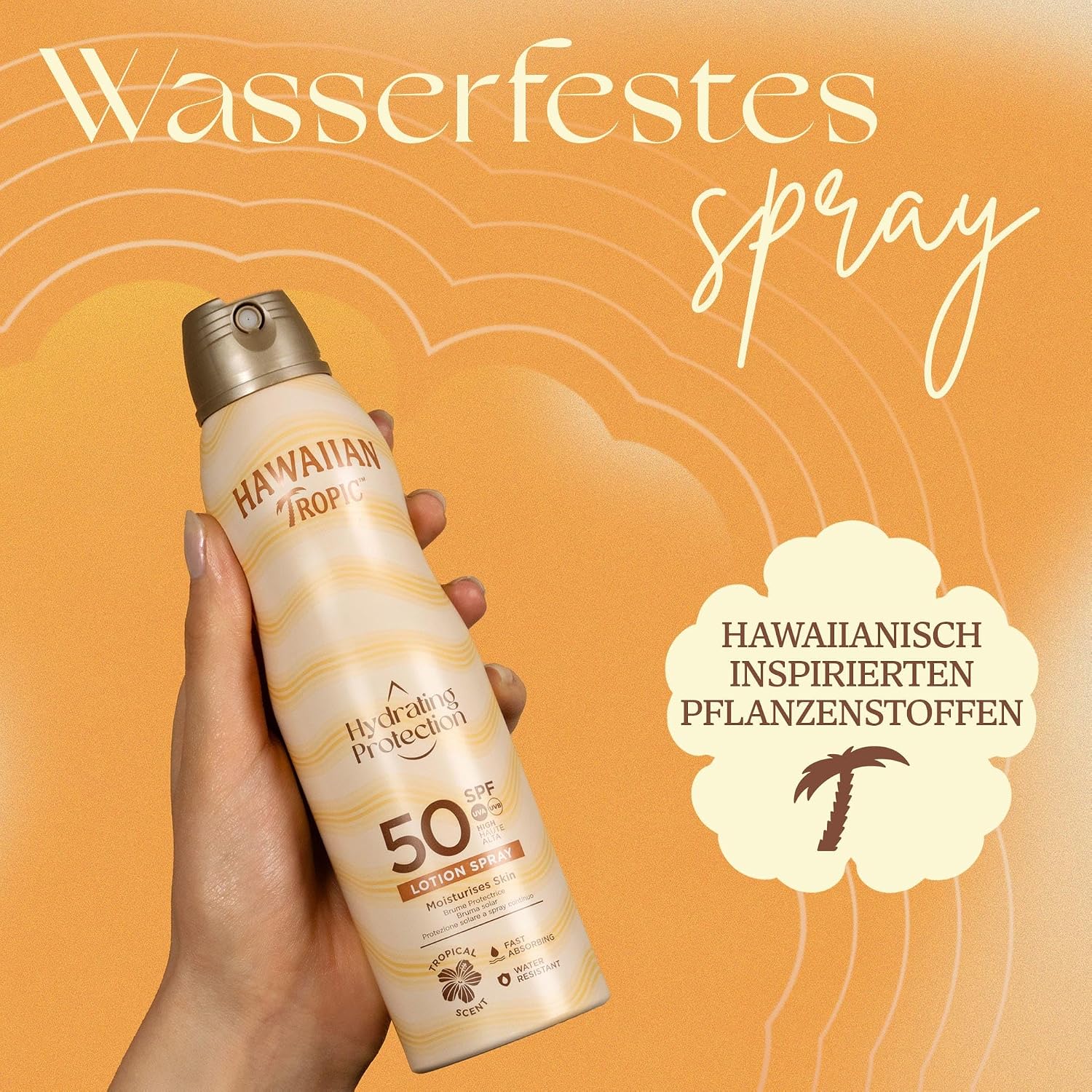 Thumbnail 3 de Hawaiian Tropic Hydrating Protection Sonnenschutz SPF 50 (wasserfest), 220 ml