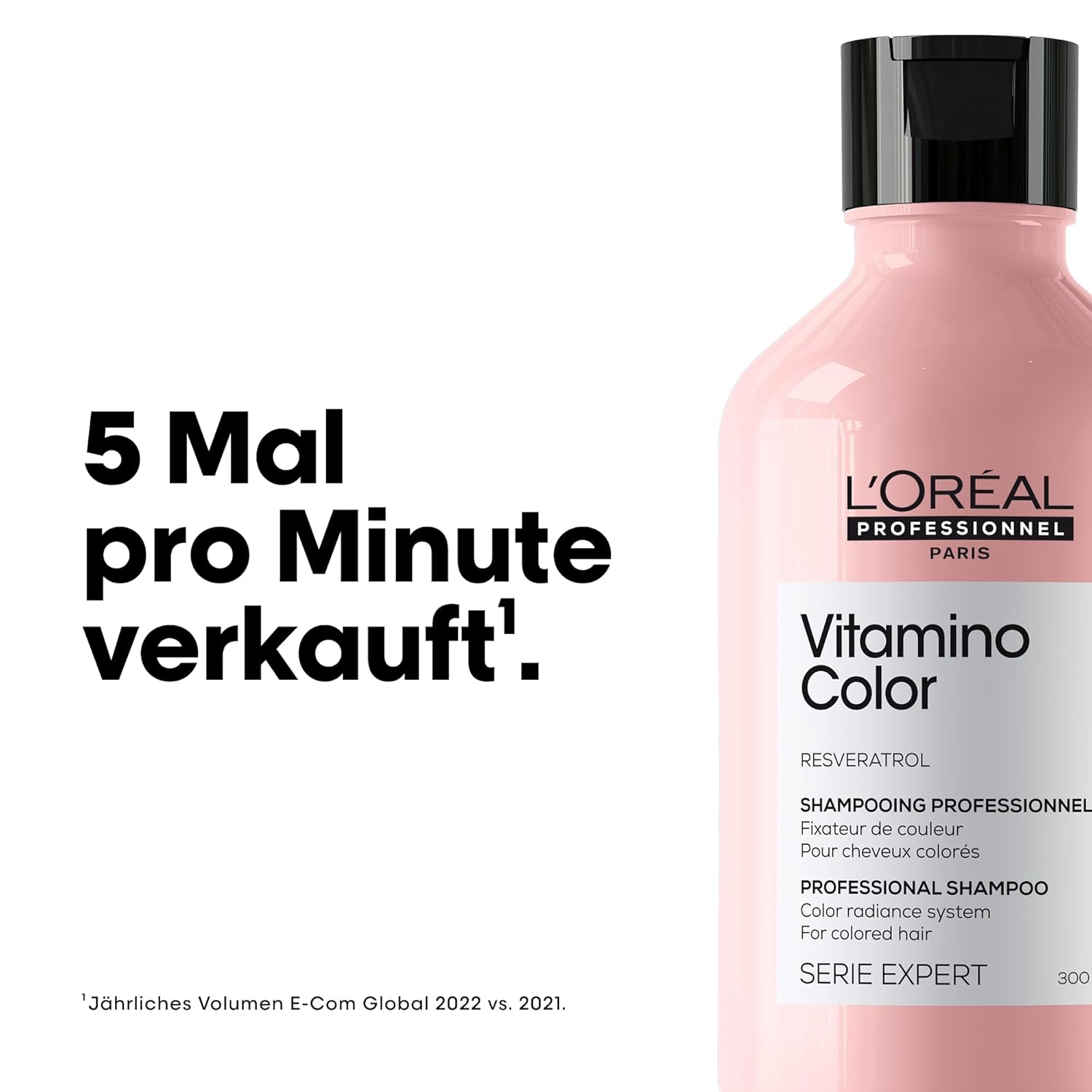 Detalle 2 de L’Oréal Professionnel Vitamino Color Shampoo – Farberschützt für coloriertes Haar, 300 ml