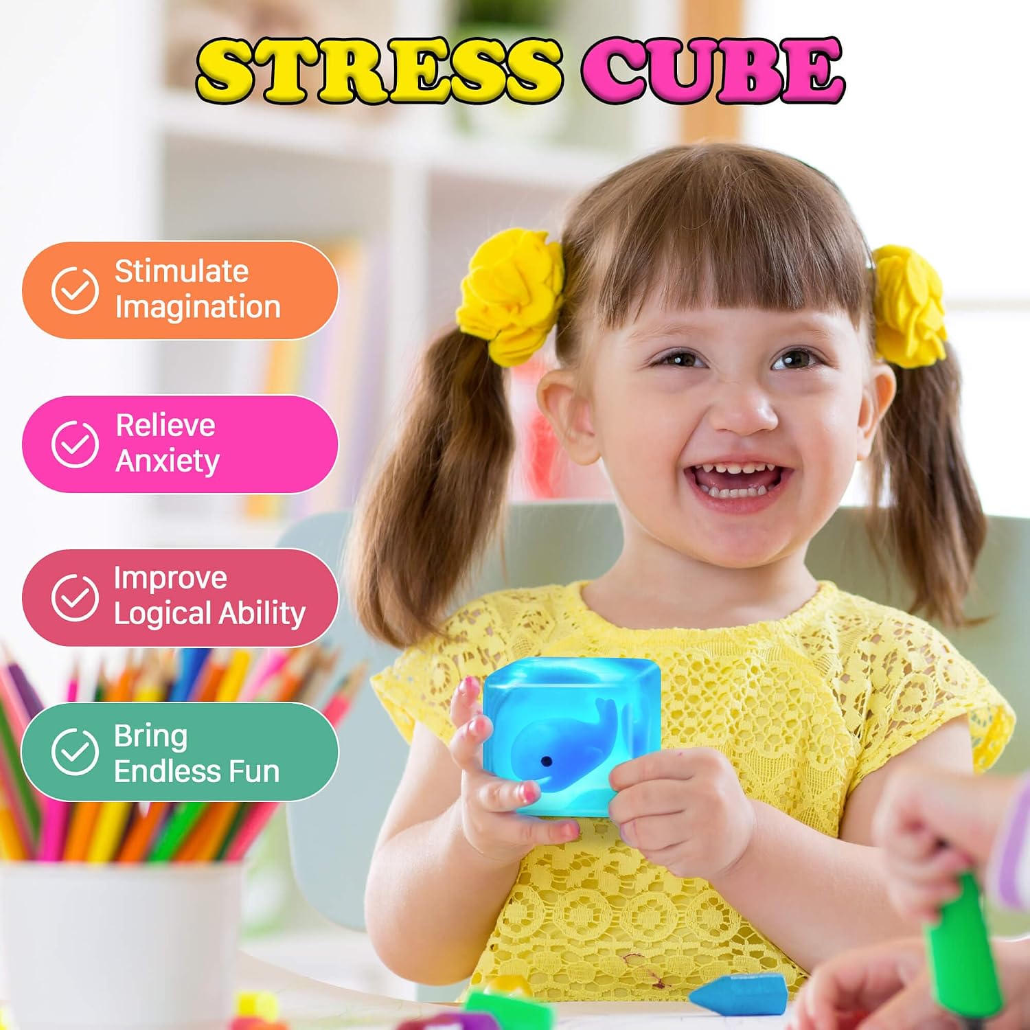 Thumbnail 6 de Stress Cube Squishy 2.36" toy