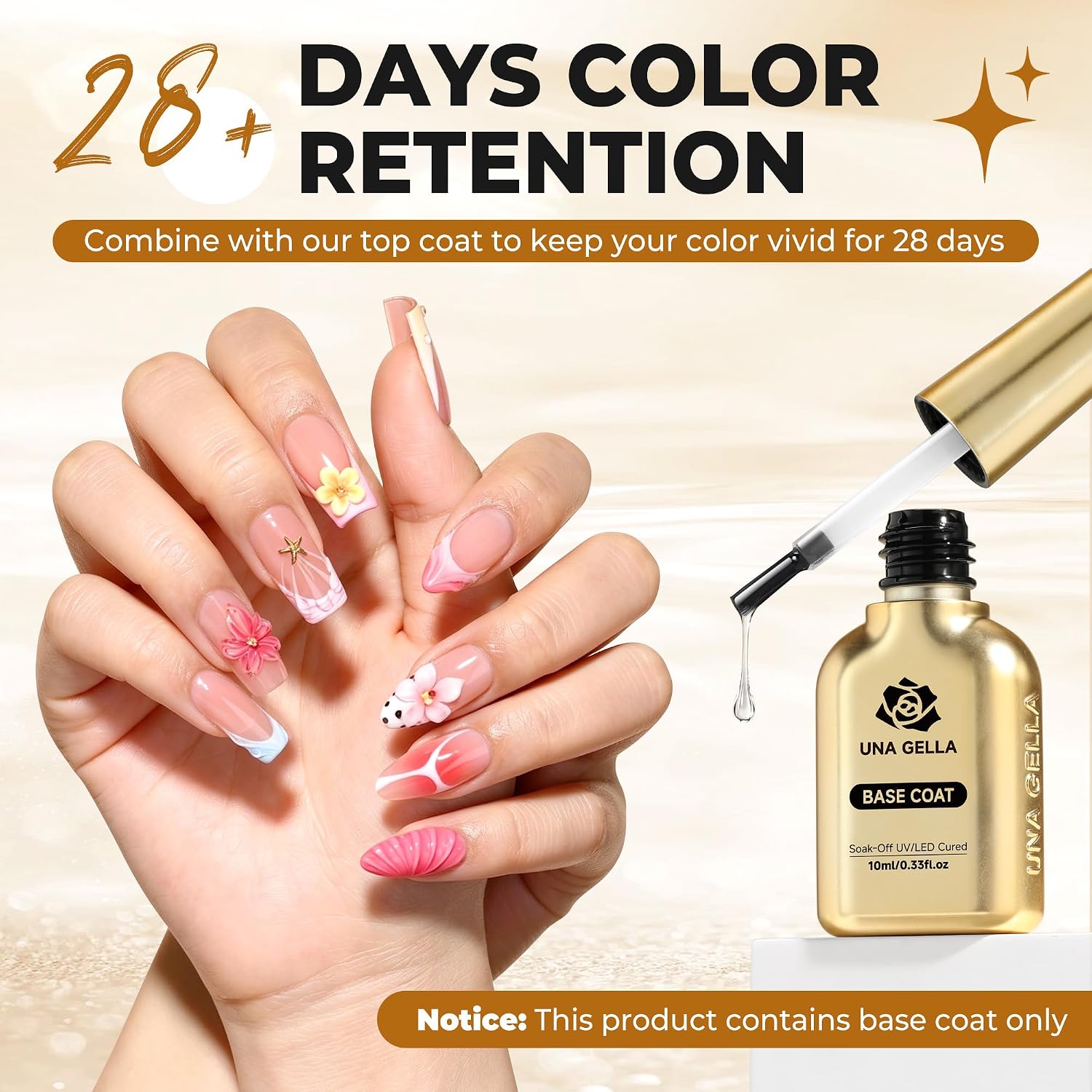 Detalle 1 de UNA GELLA Gel Base Coat 10 mL