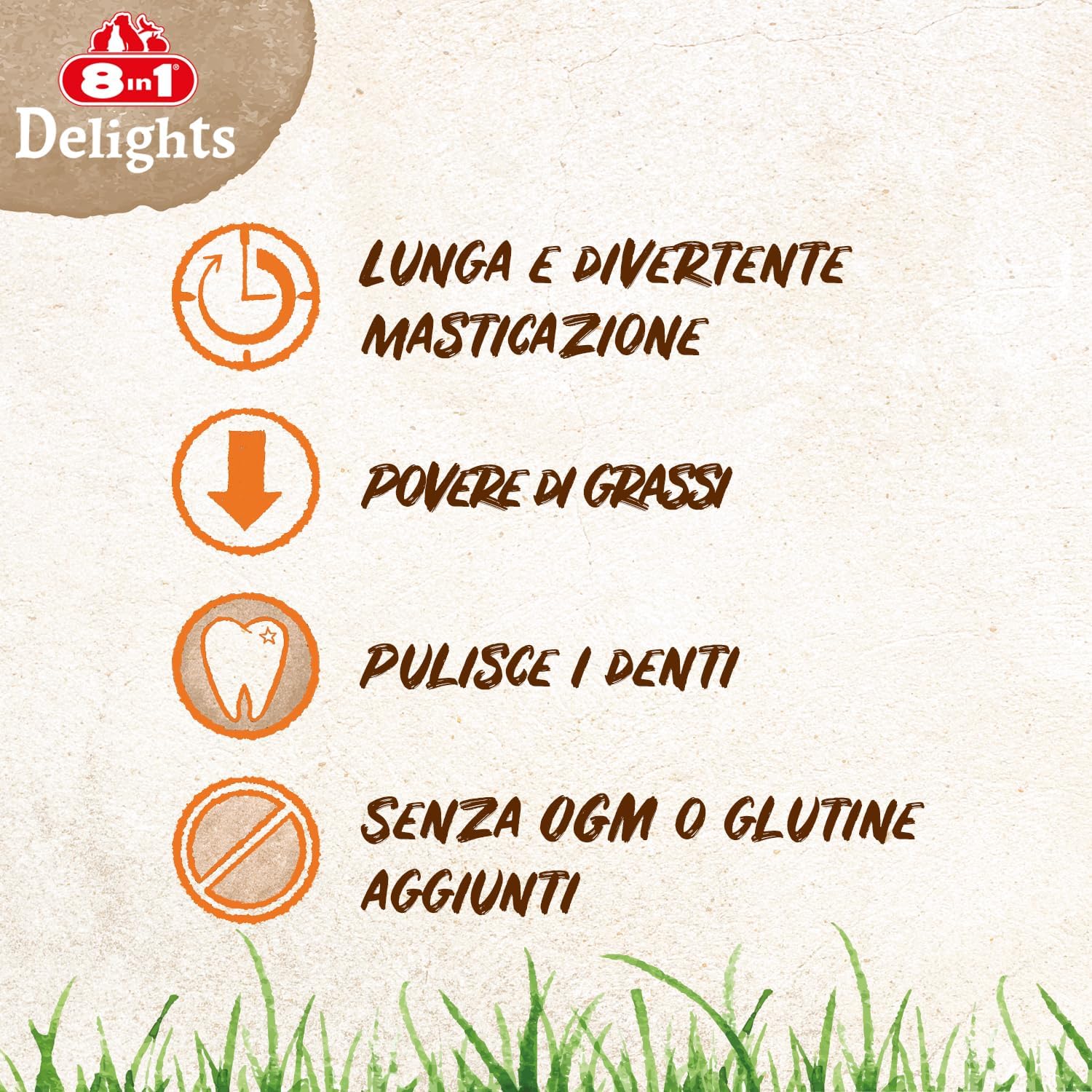 Detalle de 8in1 Delights Chicken Bones XS – Ossa da masticare per cani di piccola taglia