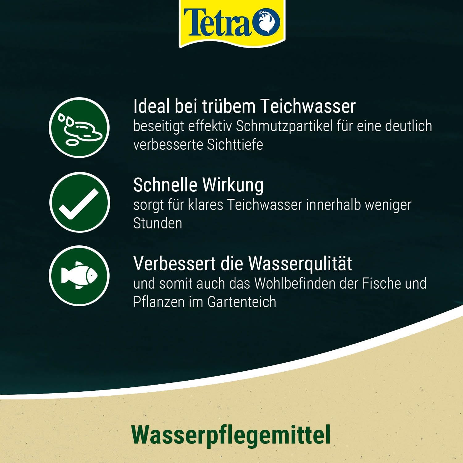 Detalle de Tetra Pond CrystalWater – Wasserklärer gegen Trübungen, 500 ml