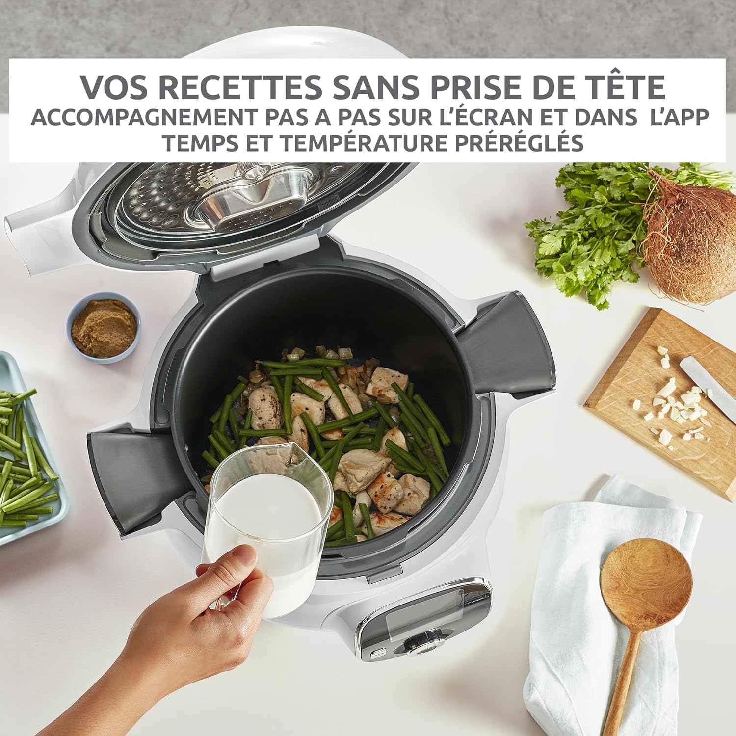Thumbnail 5 de Moulinex Cookeo Multicuiseur intelligent 6L CE854110 – 80 recettes intégrées, cuisson sans surveillance