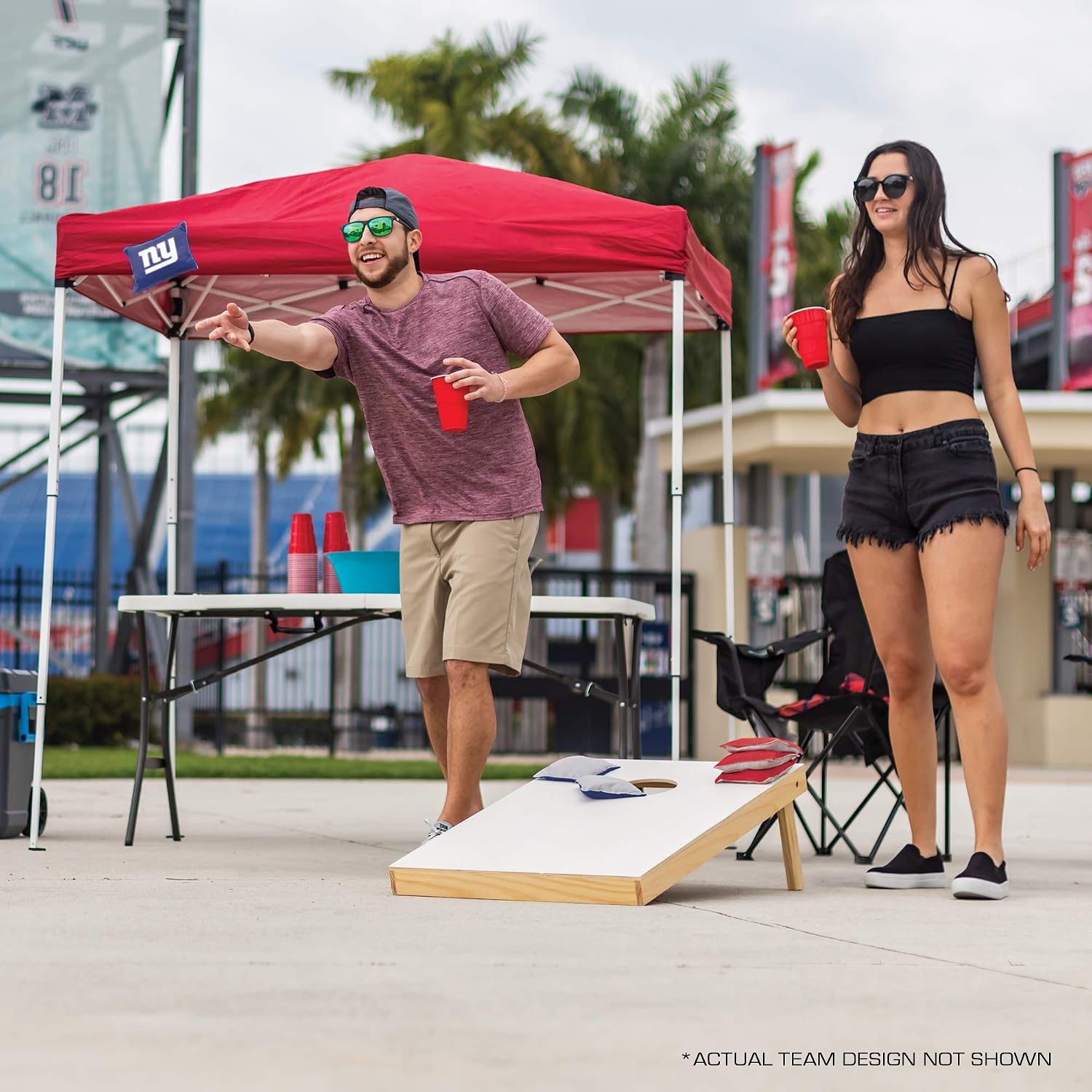 Detalle de Wild Sports worki do cornhole Seattle Seahawks, dwustronne, zestaw 8 szt.
