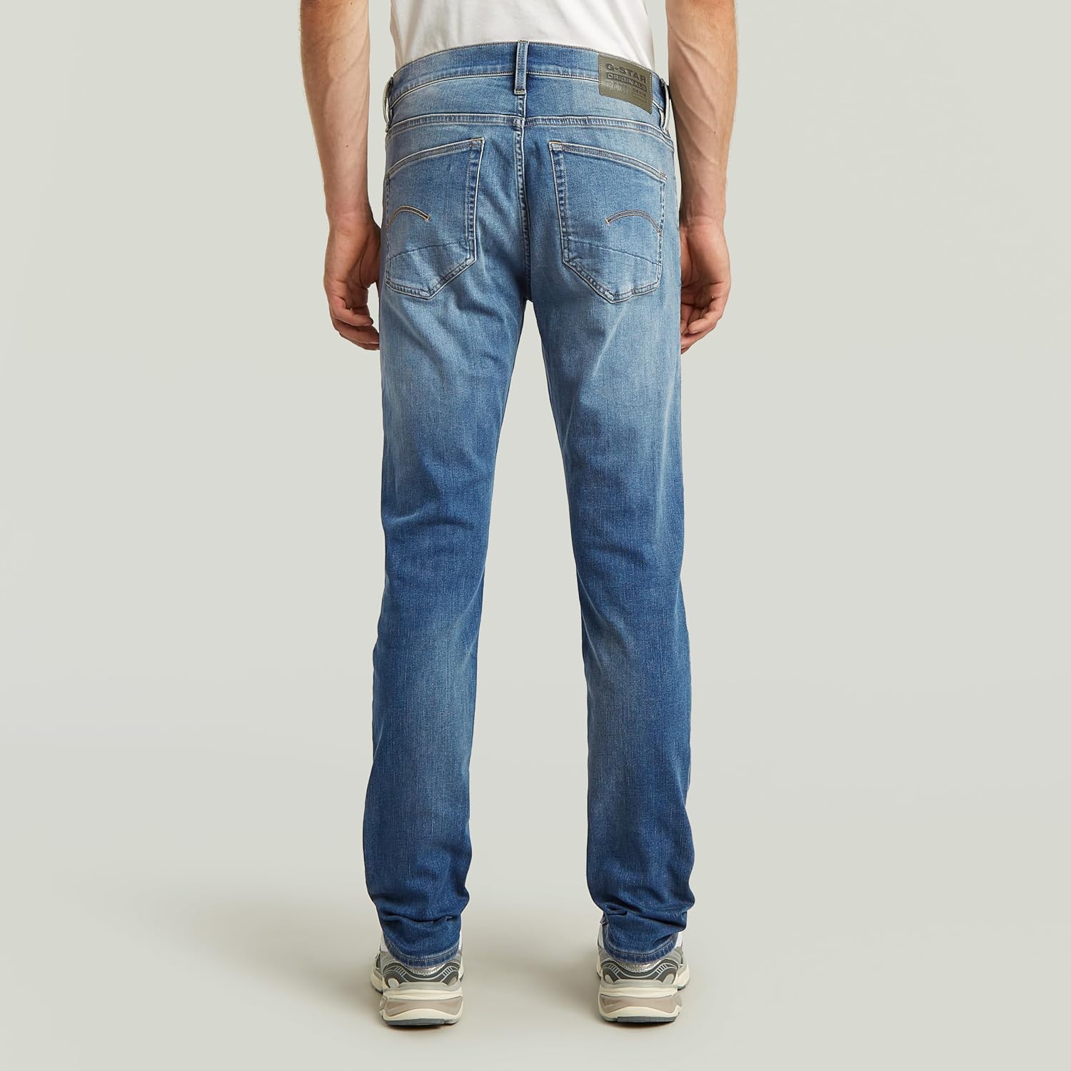 Detalle 2 de G-Star Herren 3301 Slim Jeans mit Knopfverschluss und 5 Taschen