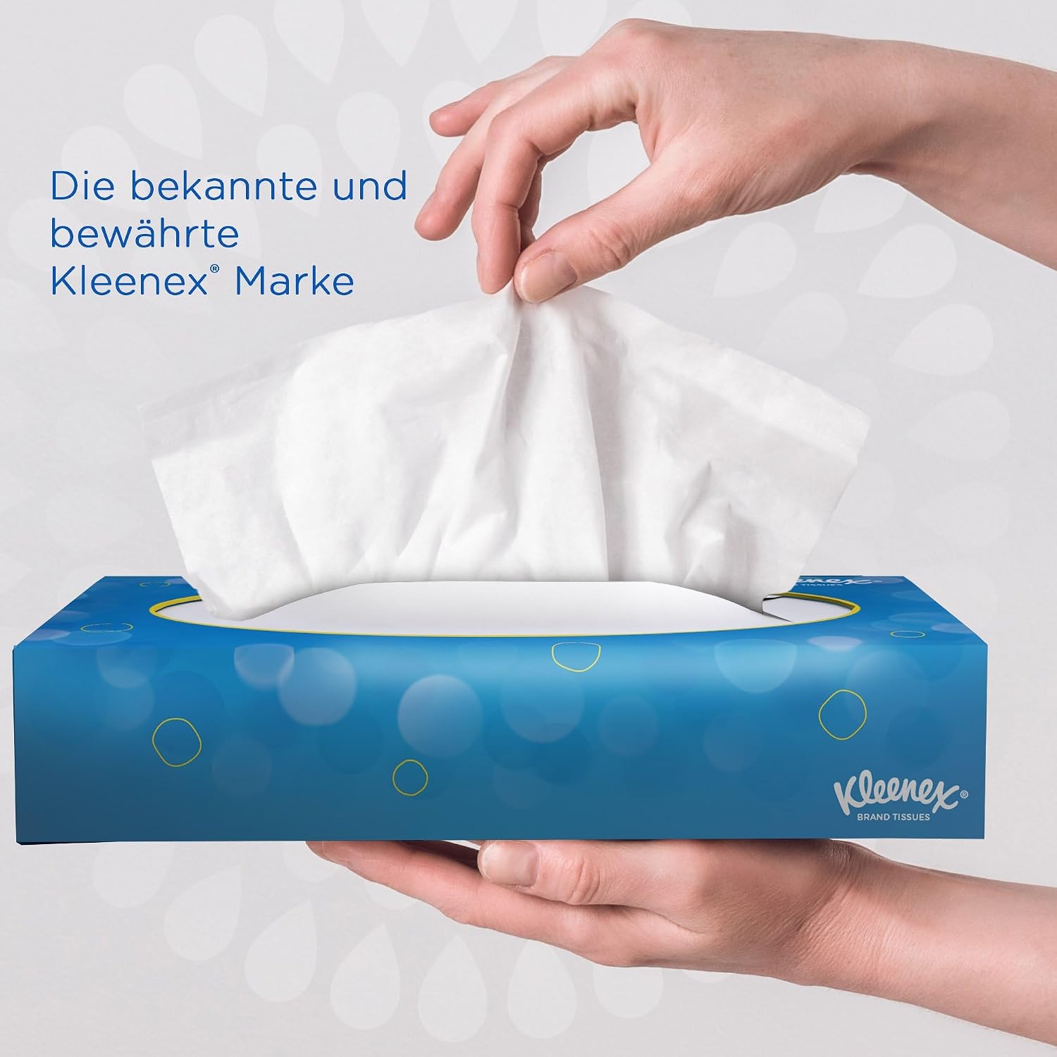 Detalle de Kleenex Kosmetiktücher in Taschentücher Box – 3-lagig, parfümfrei, dermatologisch getestet (864 Taschentücher, FSC-zertifiziert)
