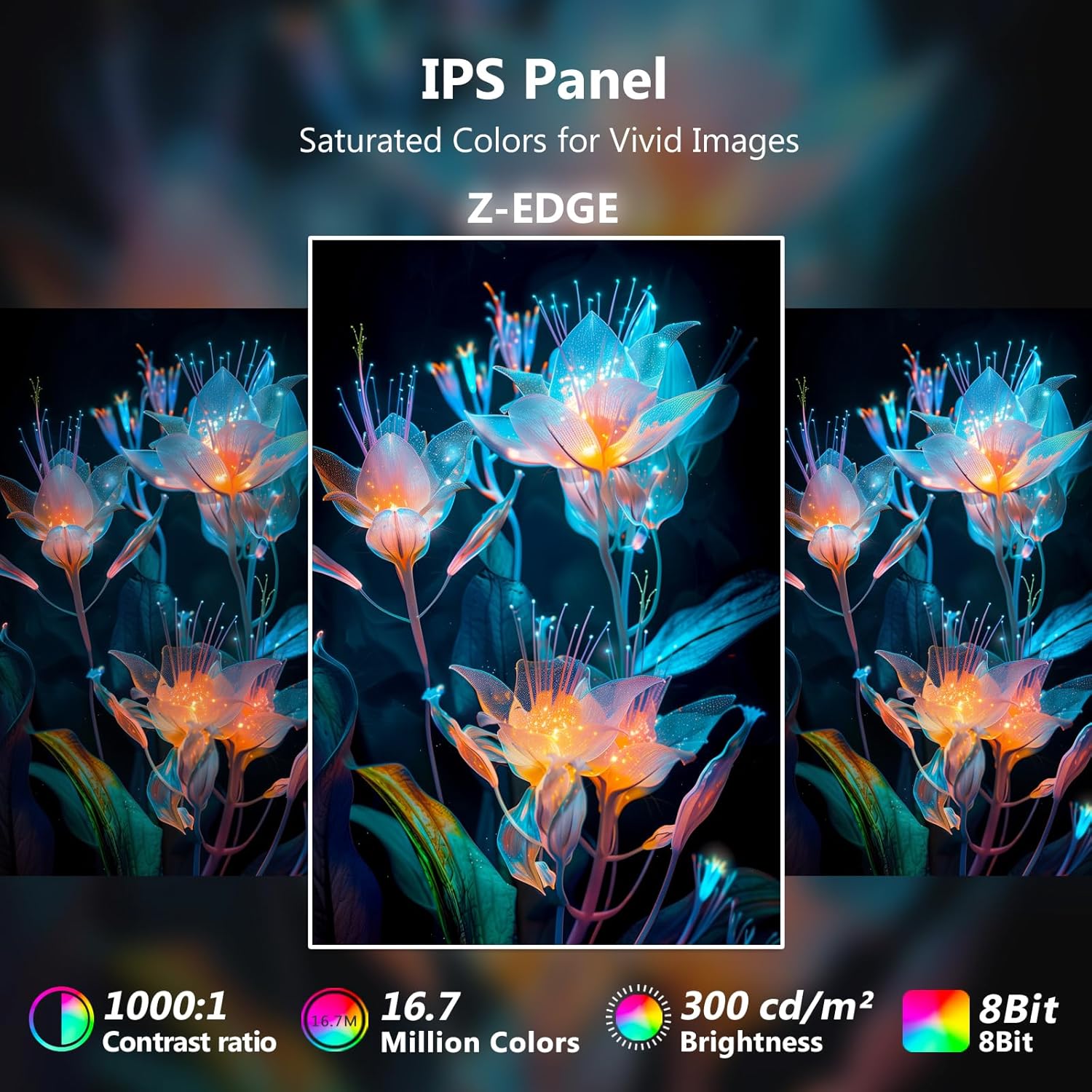 Detalle 2 de Z-Edge 28 Zoll 4K 144Hz Gaming Monitor – UHD IPS mit HDR10, FreeSync und HDMI 2.1