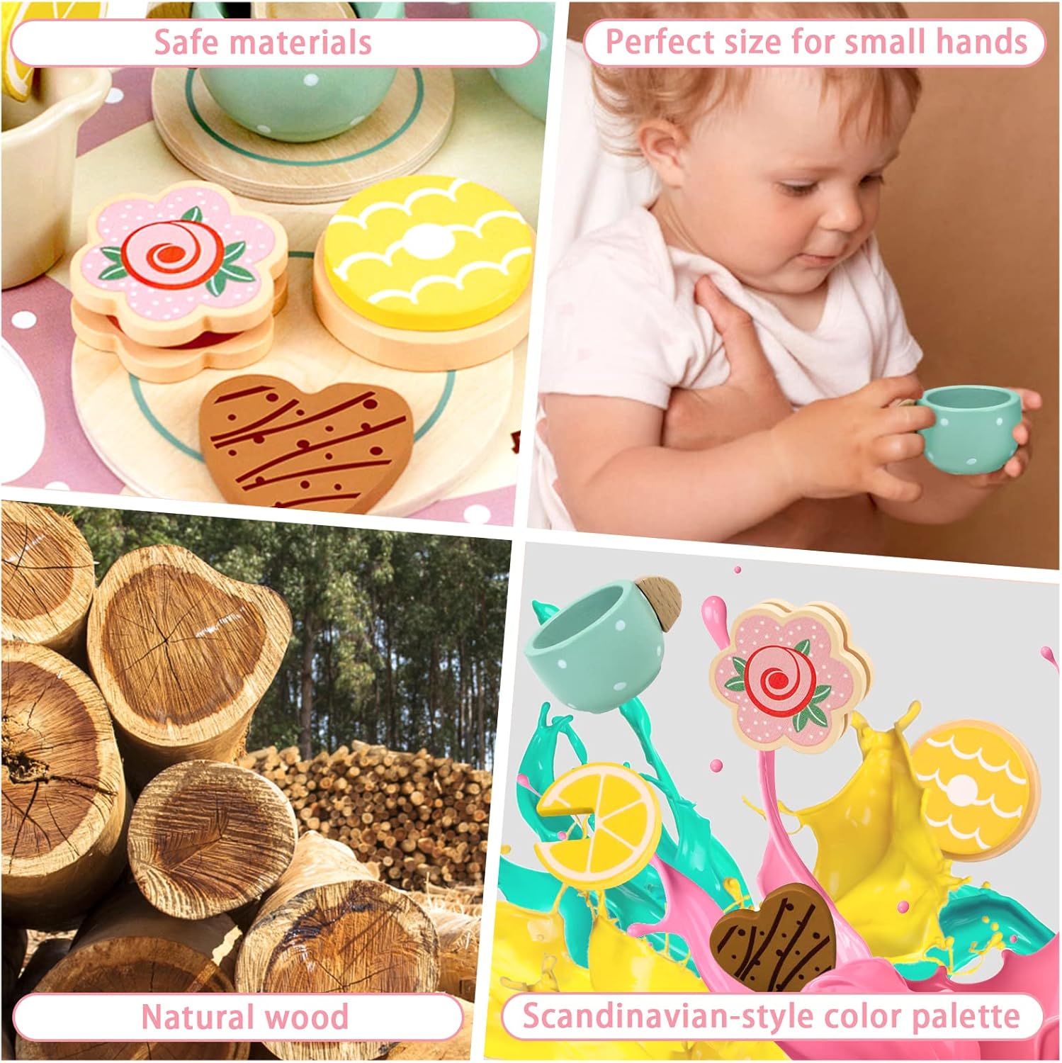 Thumbnail 5 de Wooden Tea Set play kitchen accessories 3