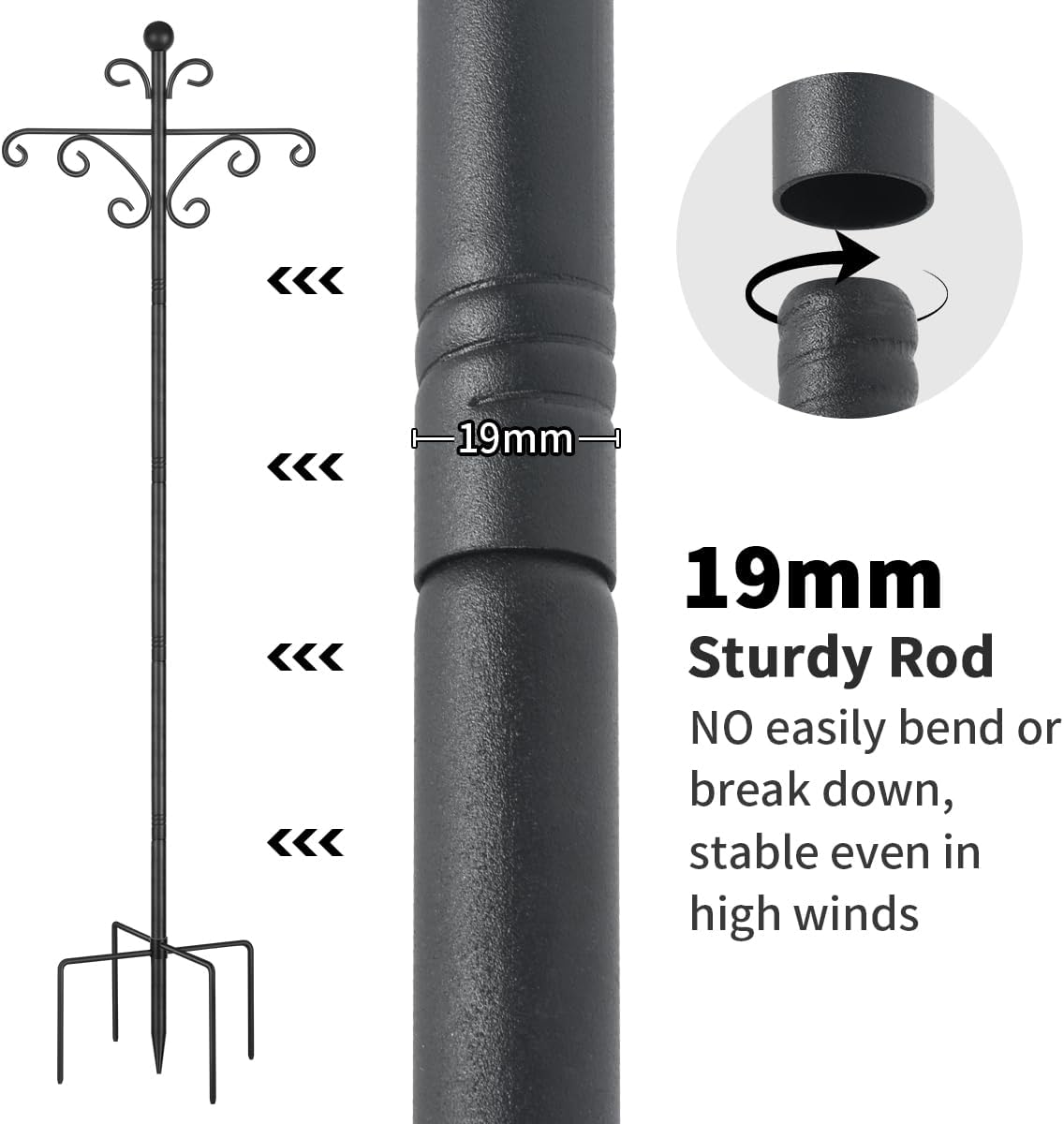 Thumbnail 4 de Bird Feeders Hanging Station 196cm