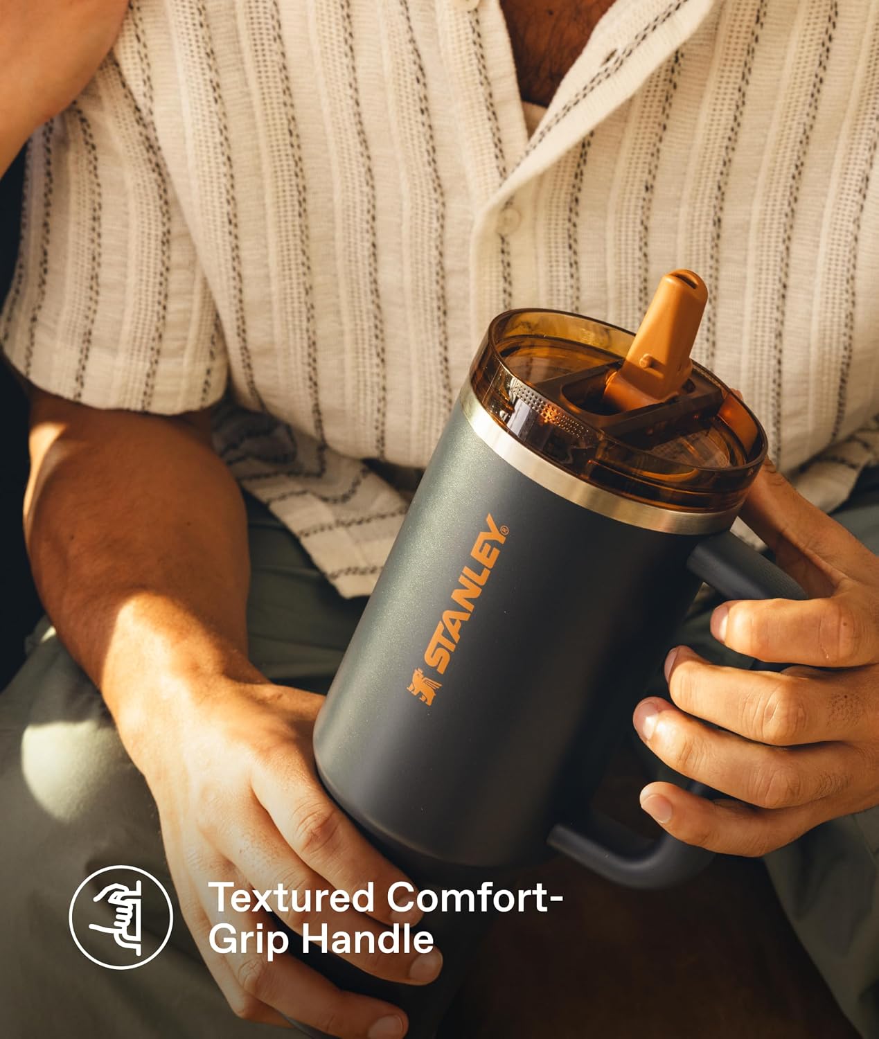 Detalle de STANLEY H2.0 真空クエンチャー プロツアー フリップストロータンブラー ピーチローズ 30 oz