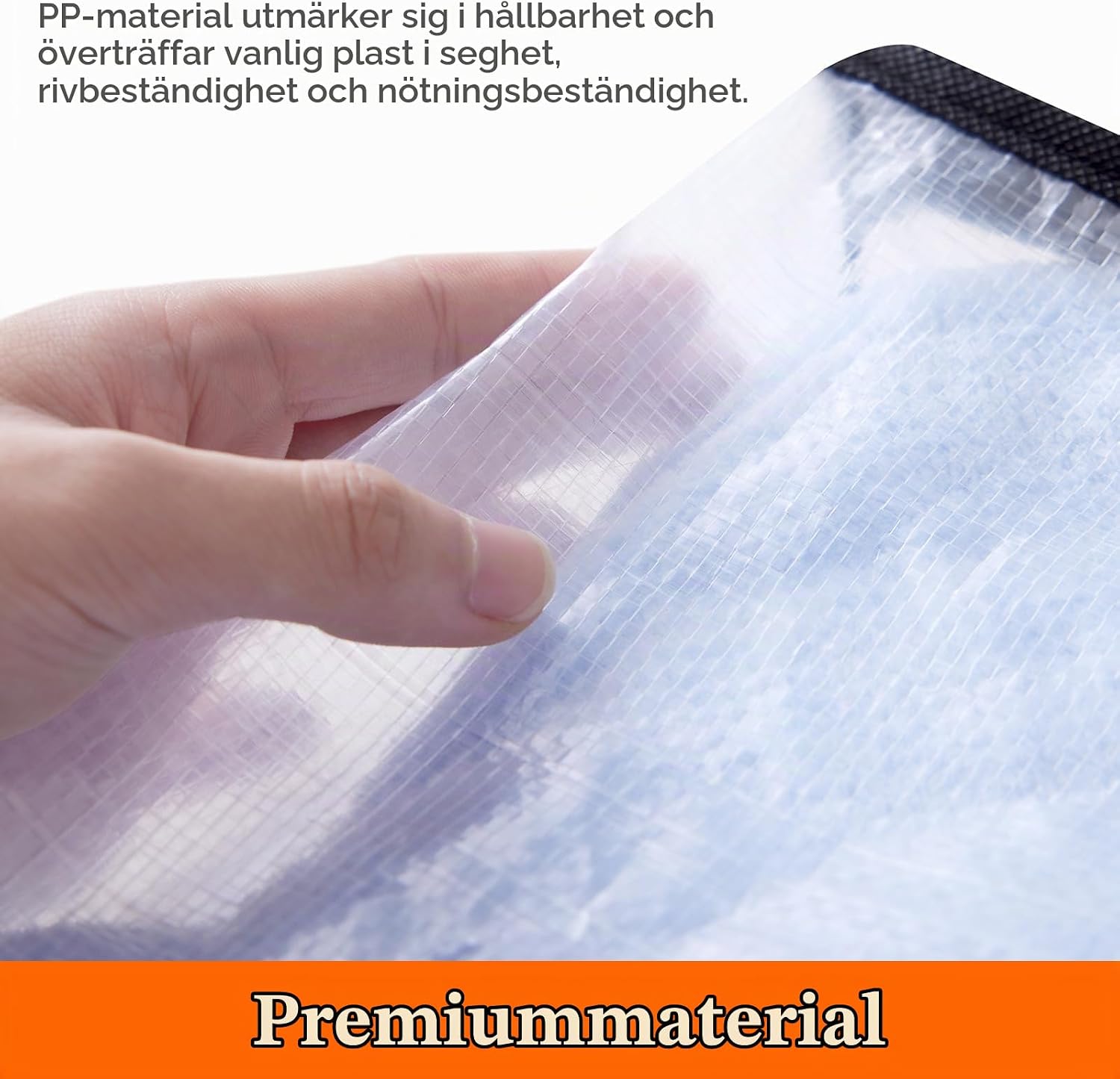 Detalle de Lifewit 23127 förvaringspåsar, 60 l, transparent PP, 8-pack