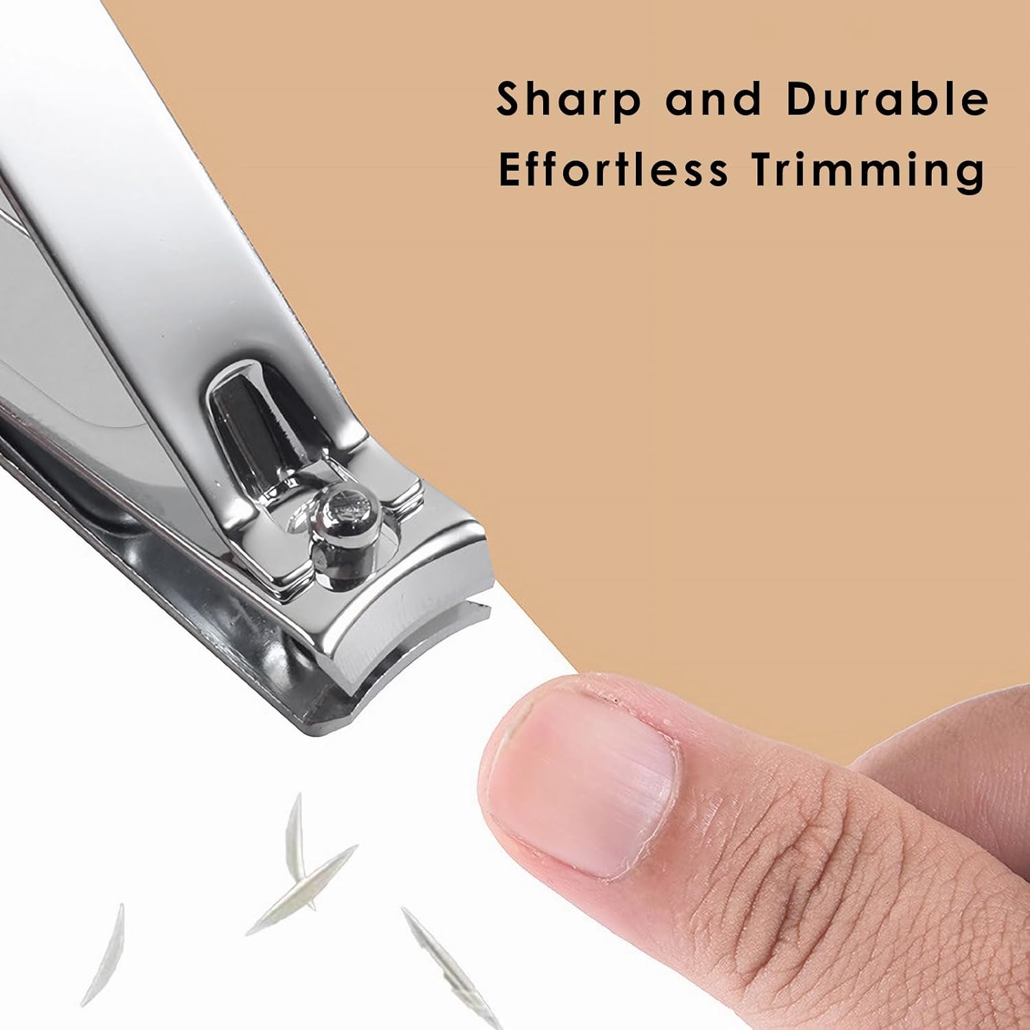 Detalle de Veefos 4-Pack Nail Clippers, Four Large High-Carbon Steel Clippers