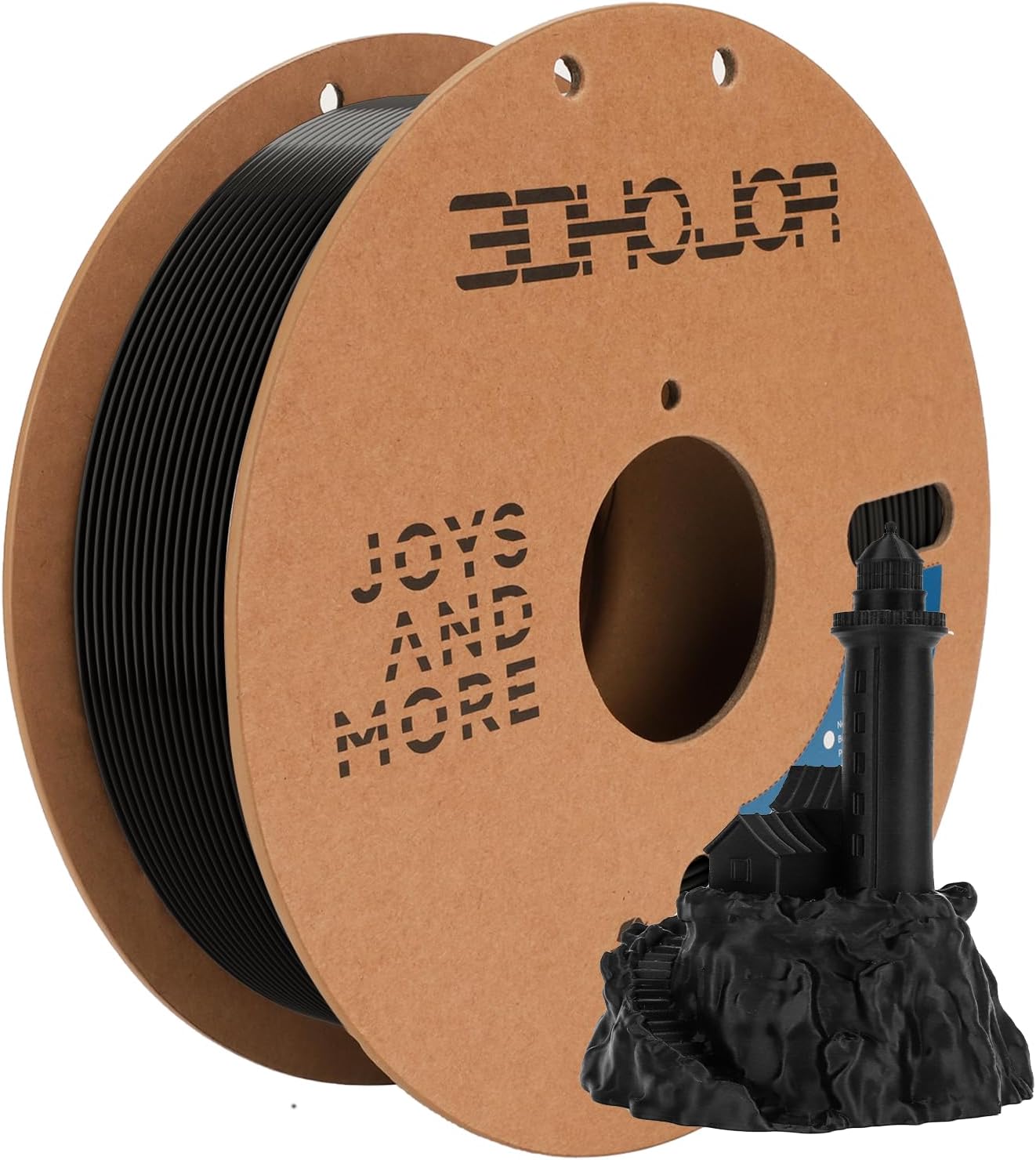 Detalle de 3DHoJor PLA Filament 1.75mm Schwarz 1KG – Präzises PLA-Filament für 3D-Drucker