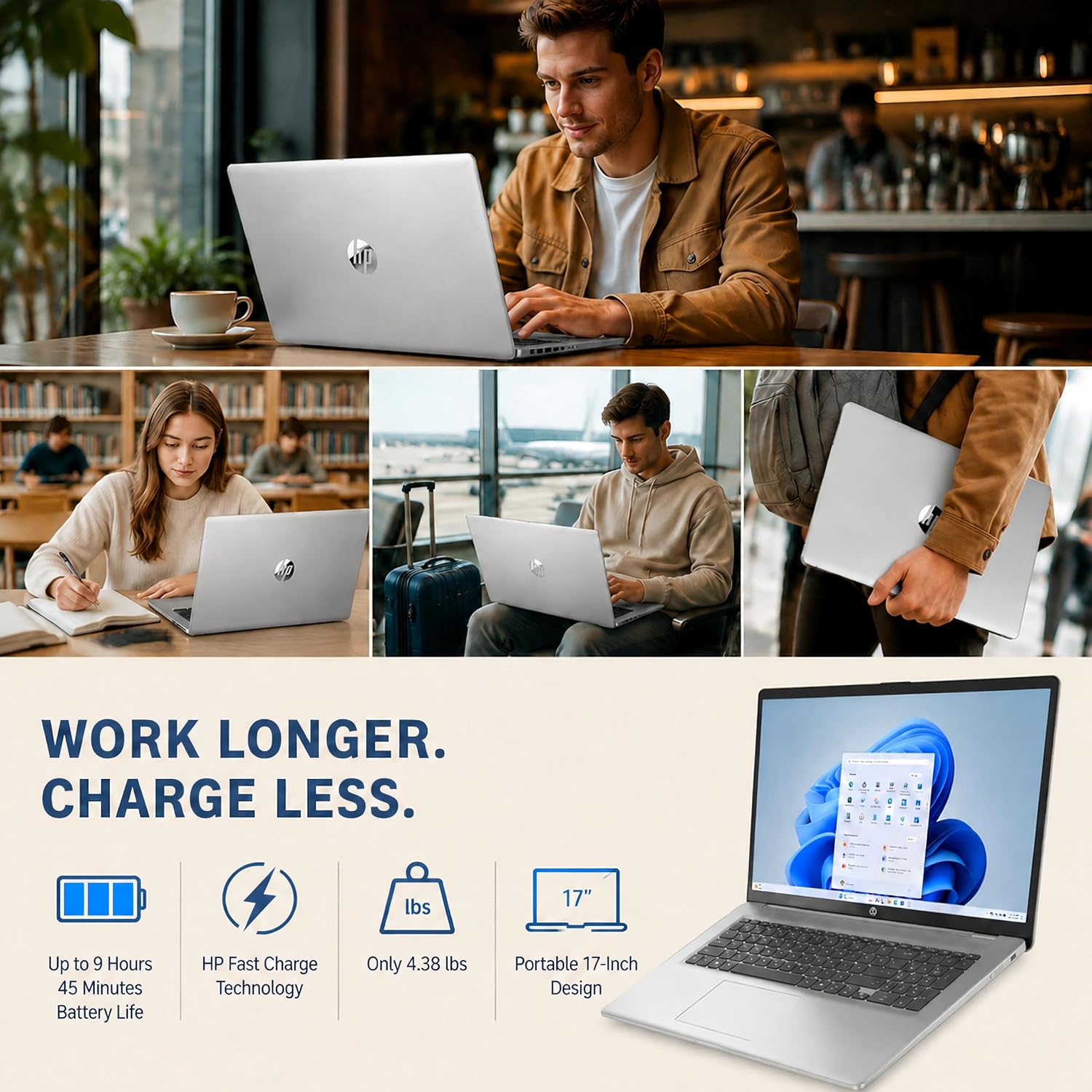 Thumbnail 6 de HP 17-inch laptop with 17.3-inch display