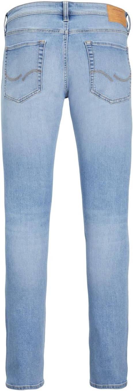 Detalle de JACK & JONES Jeans Slim Lavaggio Chiaro con Elastan – Vita bassa e taglio slim