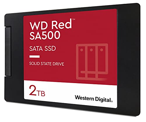 Detalle de WD Red SA500 2TB: NAS SATA SSD de 2,5" para almacenamiento rápido y fiable