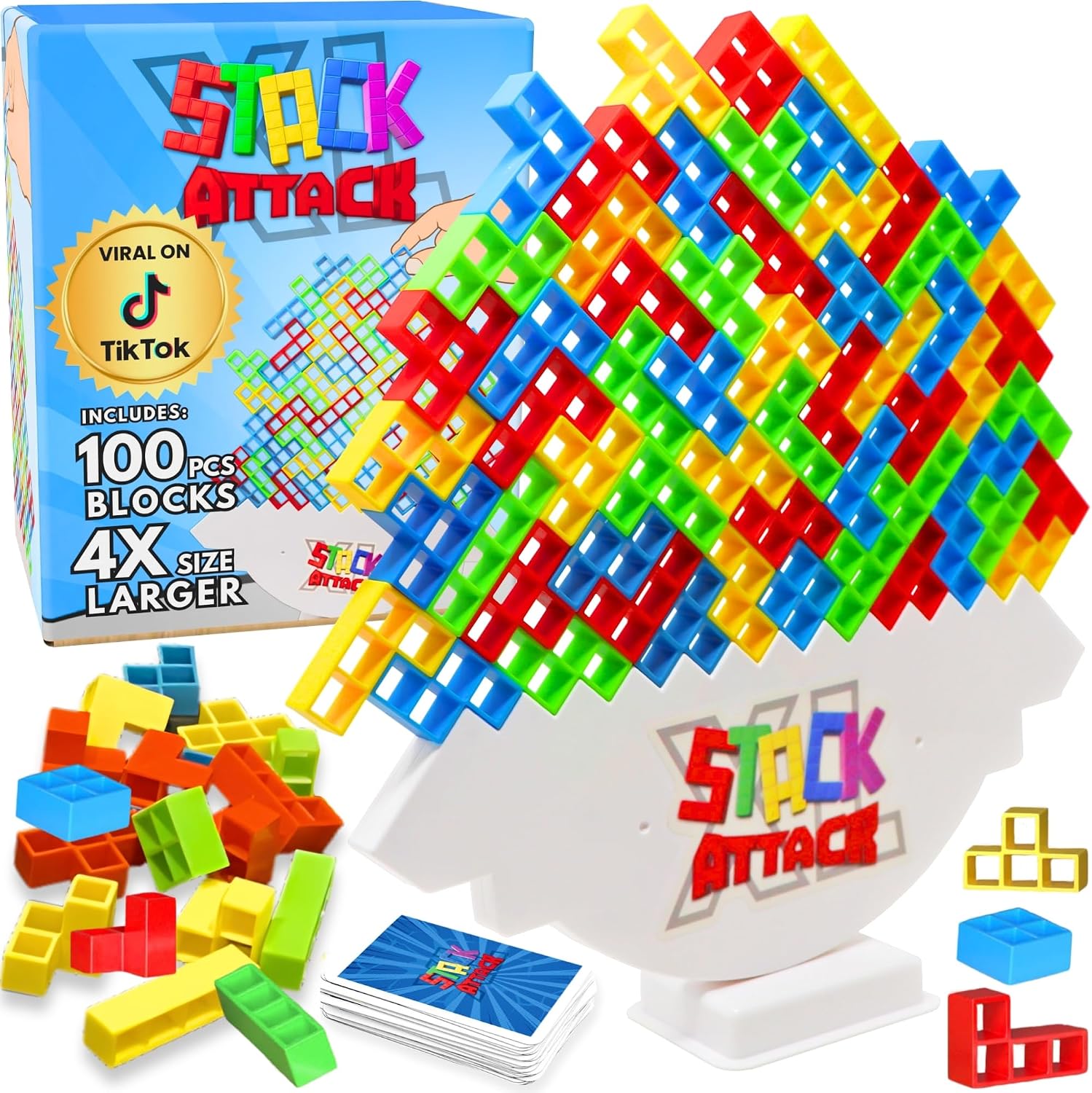 Thumbnail 6 de Stack Attack Tower Game 48 pcs stacking