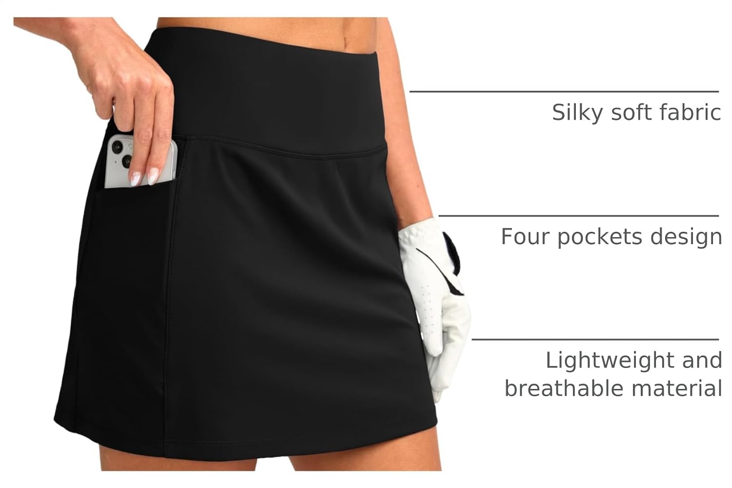Detalle 2 de Women's Golf Skort with 4 Pockets