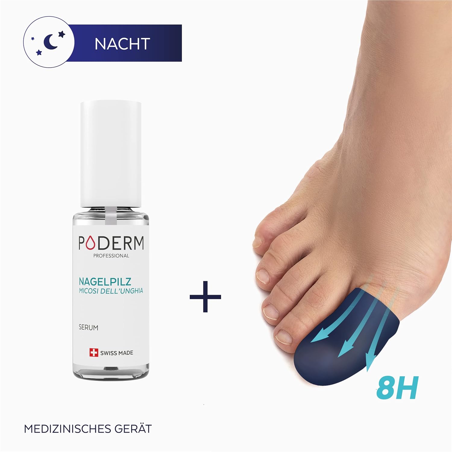 Thumbnail 5 de PODERM Nachtpflege 2in1 für beschädigte Nägel 🩺