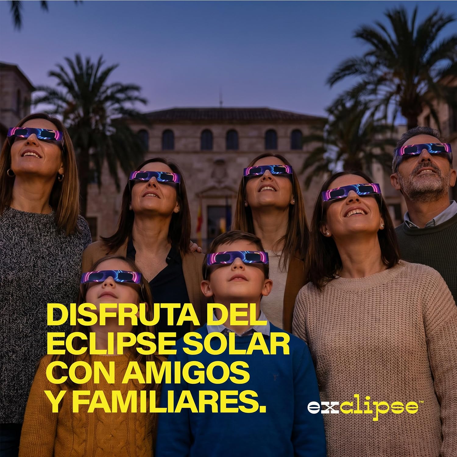 Detalle de Exclipse 10 Gafas Eclipse Solar con 3 Filtros para Móvil – Kit Completo ISO 12312-2 para Ver y Fotografiar el Eclipse 2026