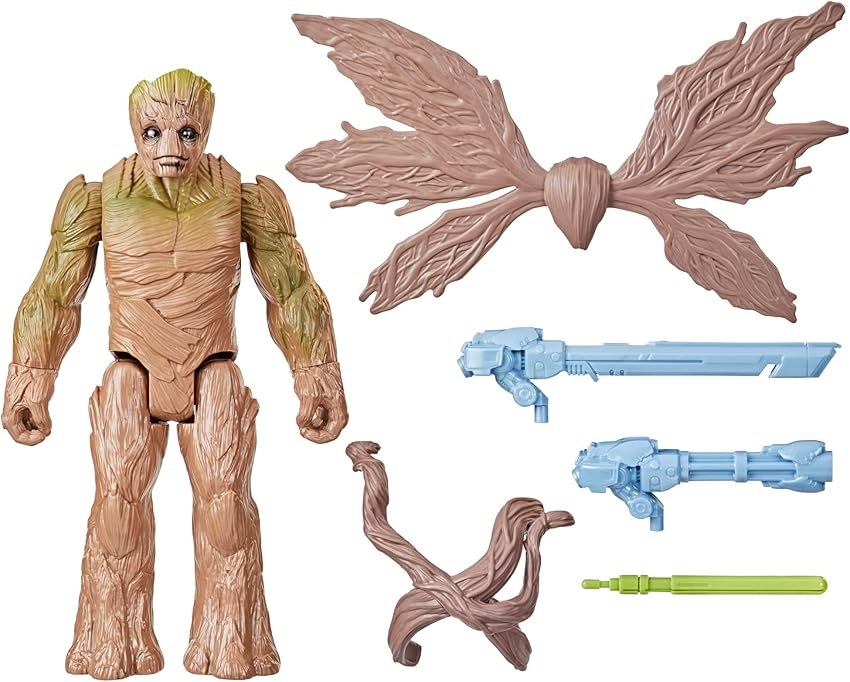 Detalle de Hasbro Guardianes de la Galaxia Vol. 3 Figura Blast 'N Battle Groot 29 cm