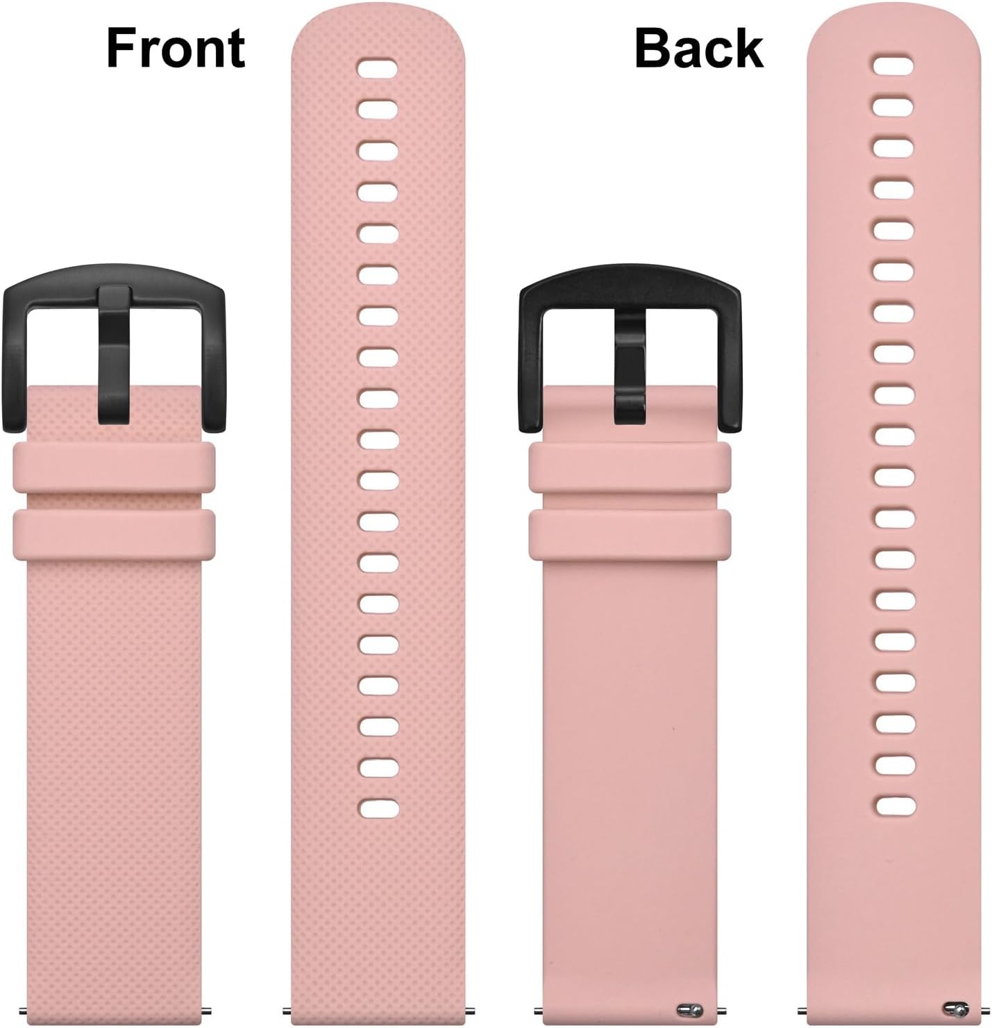 Thumbnail 3 de ANBEER Silikon-Uhrenarmbänder 16–24 mm – Schnellverschluss, elastisch, kompatibel mit vielen Modellen