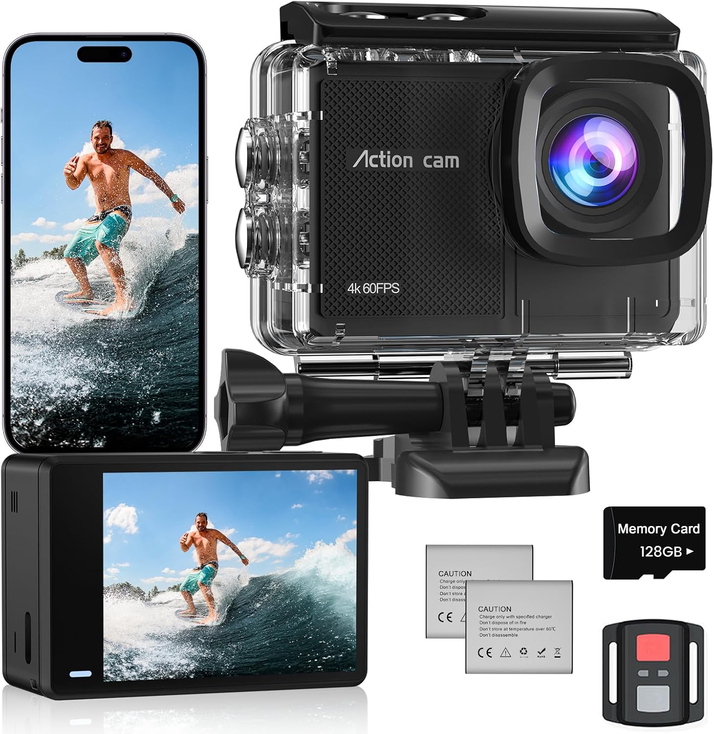 Detalle de Camlance Action Cam 4K60FPS 128GB