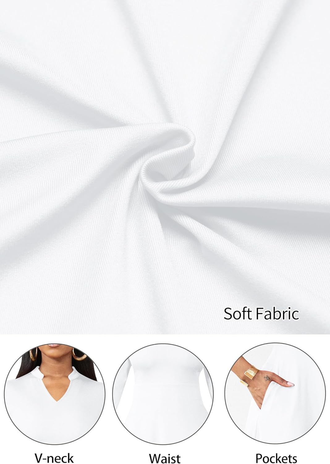 Thumbnail 5 de Nmoder Casual Dress for Women – Semi-Formal Fit & Flare Midi with Pockets