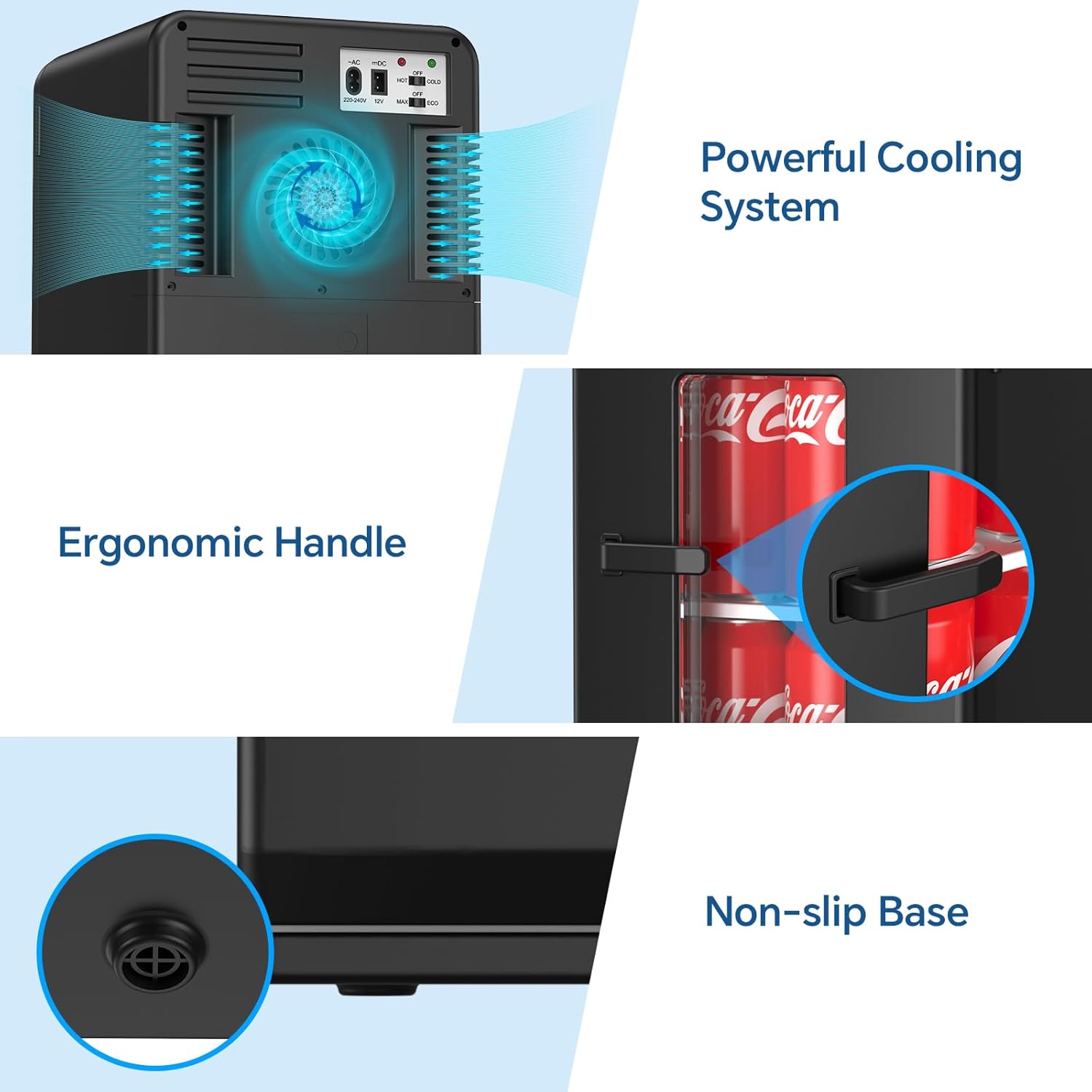 Thumbnail 5 de AIKKU Mini Kühlschrank 2 in 1 15 L