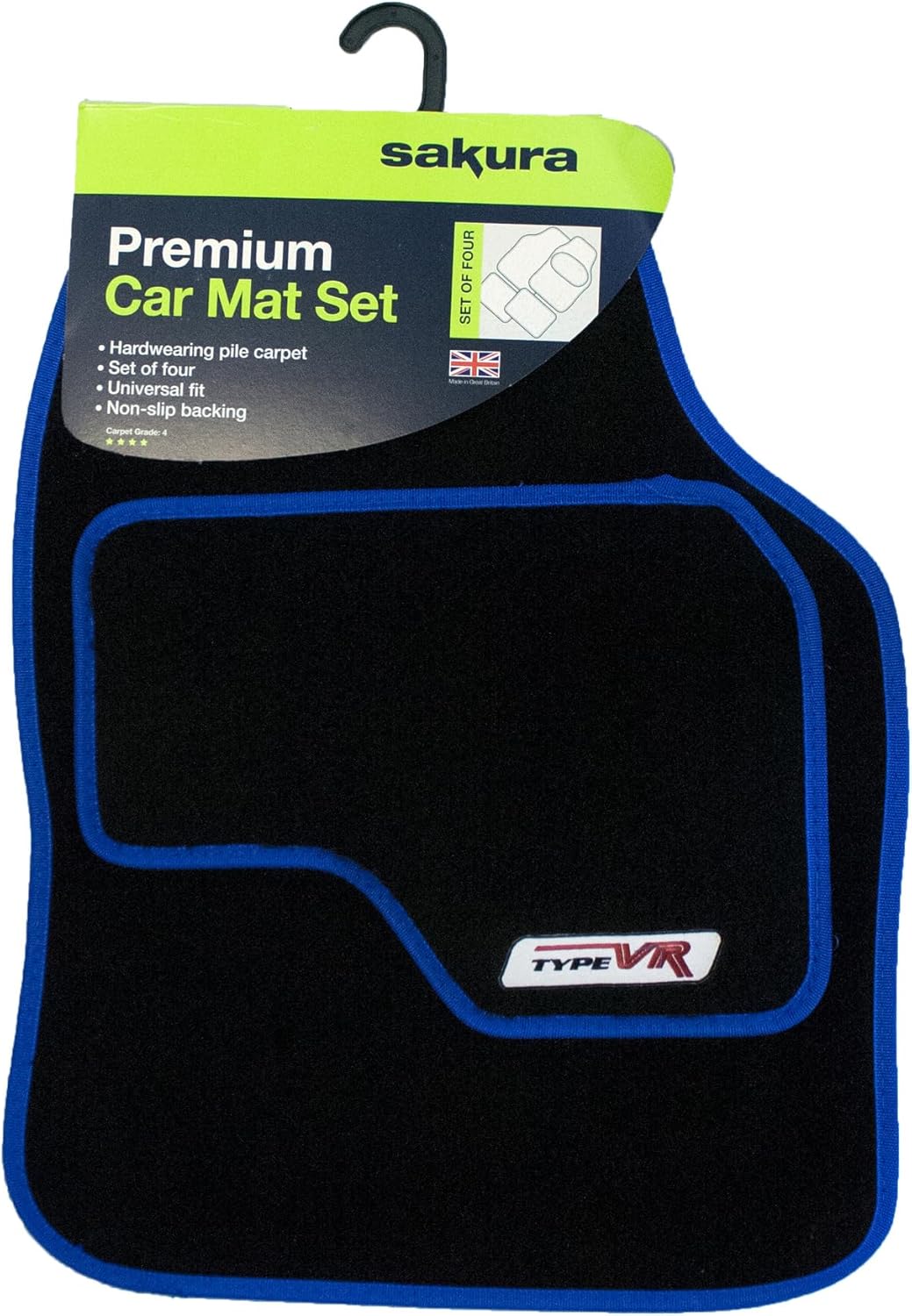 Thumbnail 1 de Sakura SS5305 Universal Car Mat Set, Blue